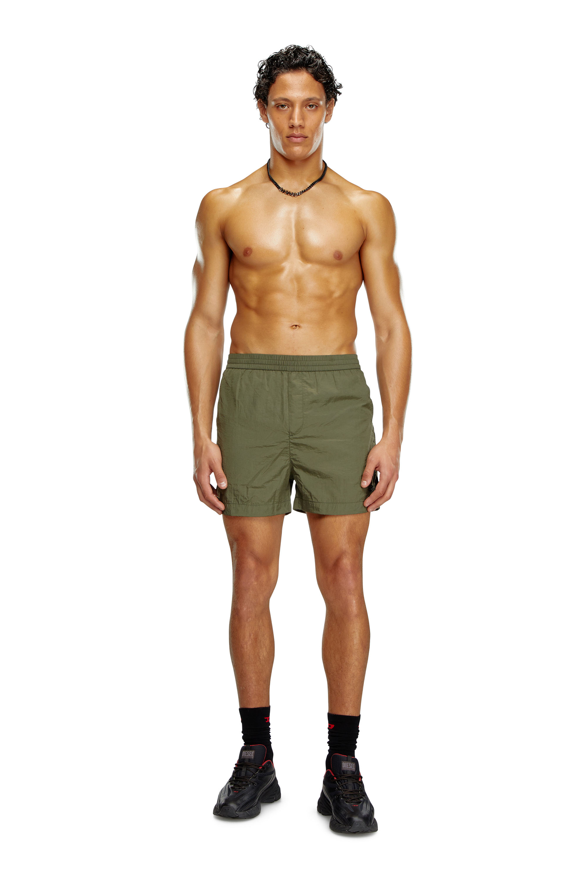 Diesel - BMBX-RIO-41CM-PARACHUTE, Short de bain en nylon Homme in Vert - 1