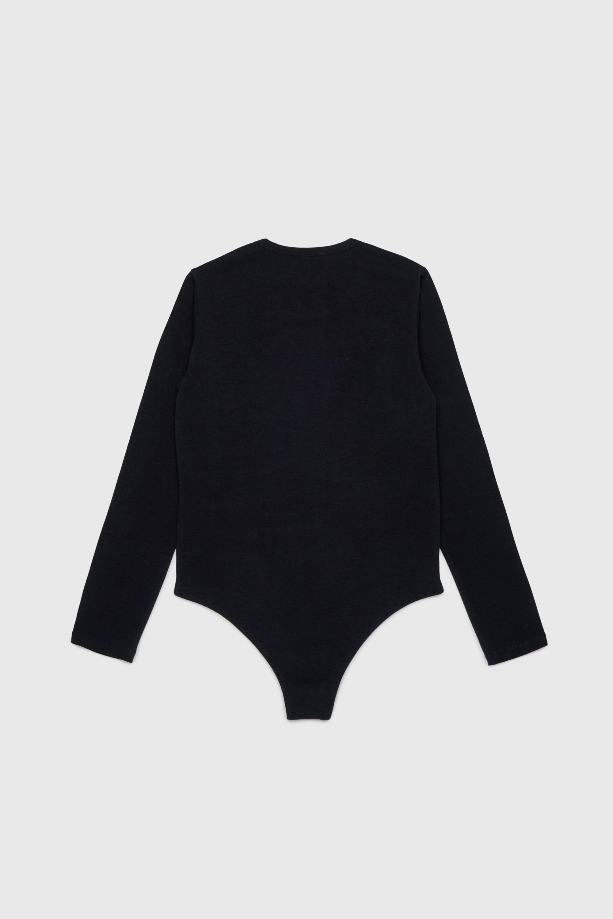 Diesel - BILIT, Body &agrave; manches longues avec logo Oval D Femme in Noir - 2
