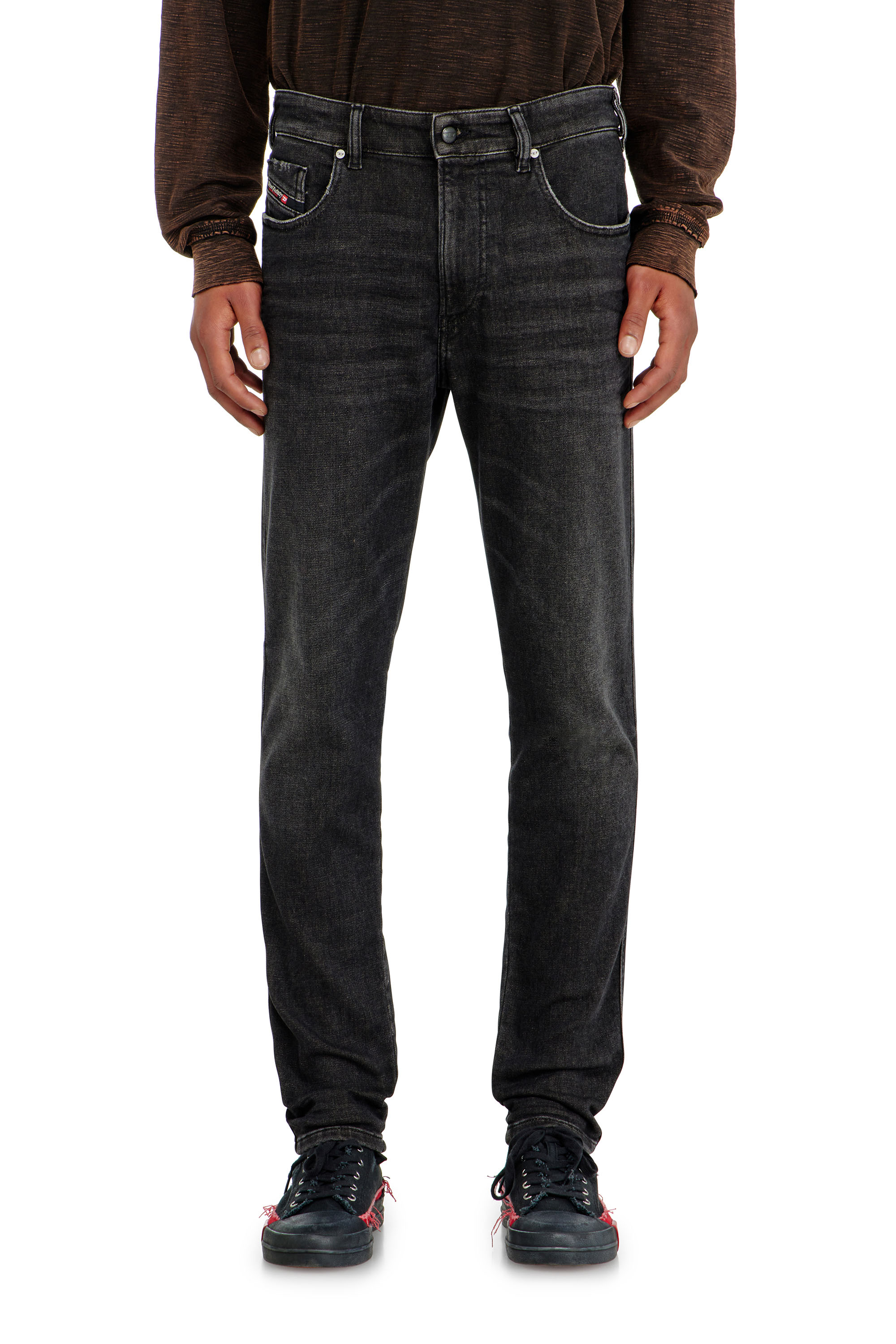 Diesel - Slim 2062 D-Strukt Joggjeans&reg; 09P92 Homme, Noir/Gris fonc&eacute; - Image 2