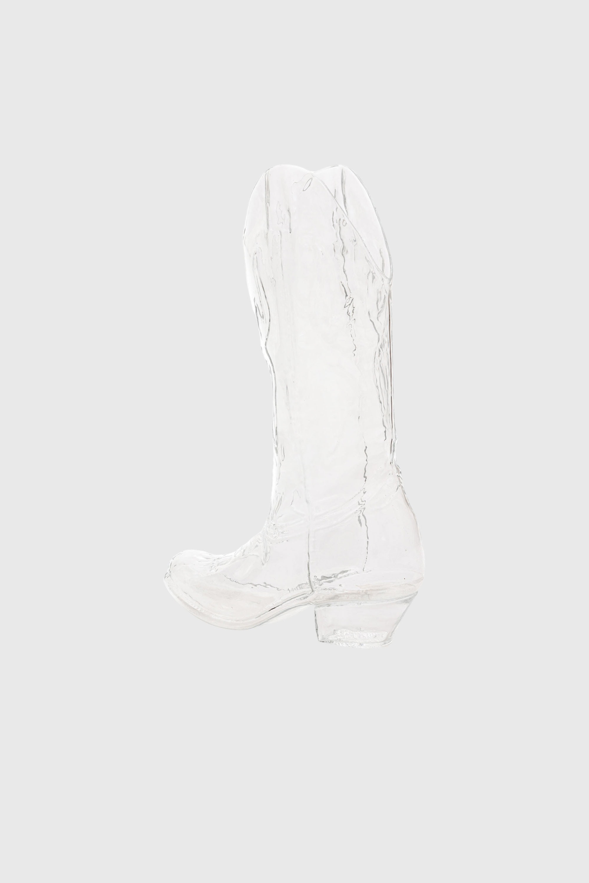 Diesel - 10064 GLASS VASE CRYSTALBOOTIE CM.24X8 H, Vase en verre Mixte in Blanc - 3