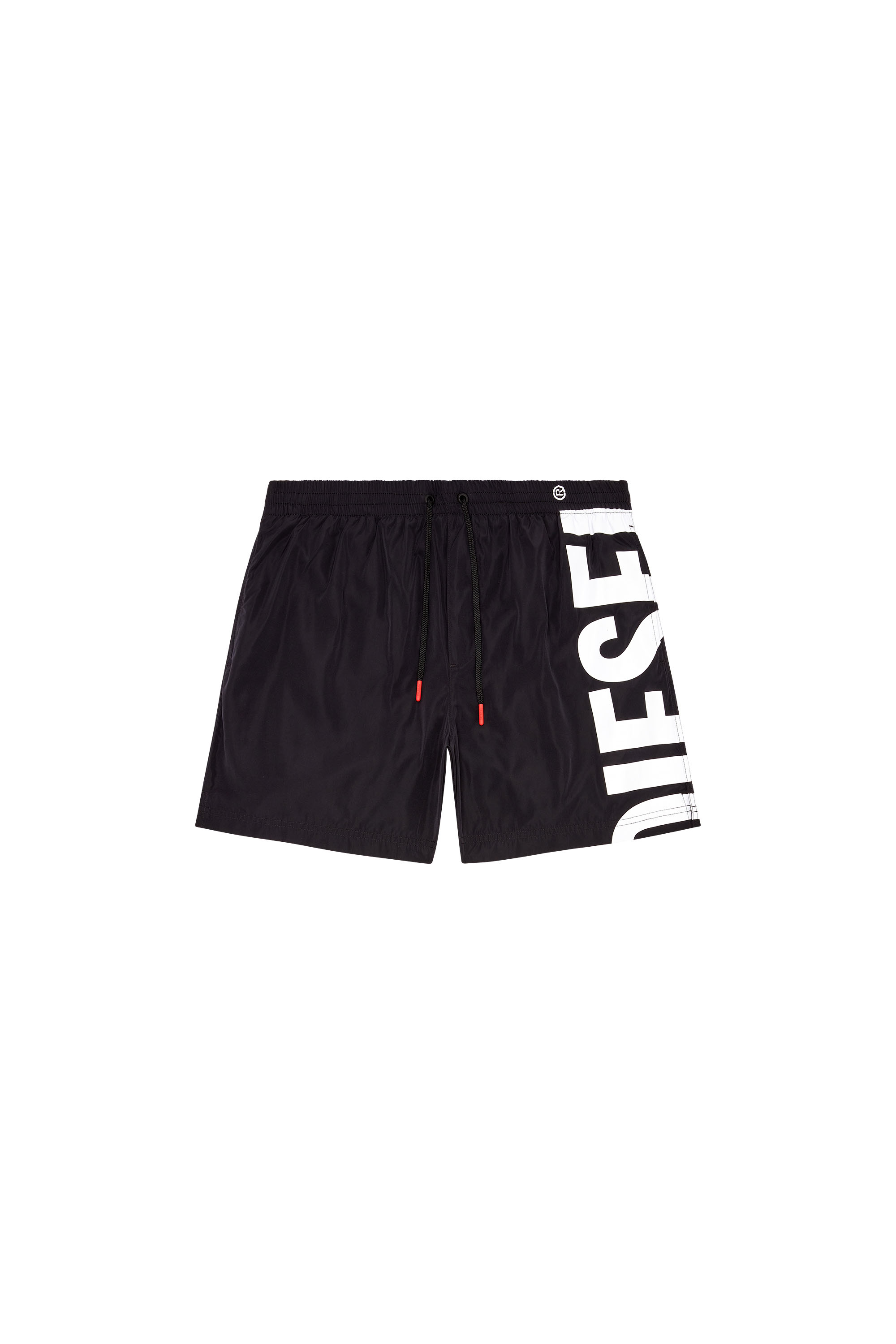 Diesel - BMBX-RIO-41, Boardshort avec logo imprimé sur le côté Homme in Noir - 4