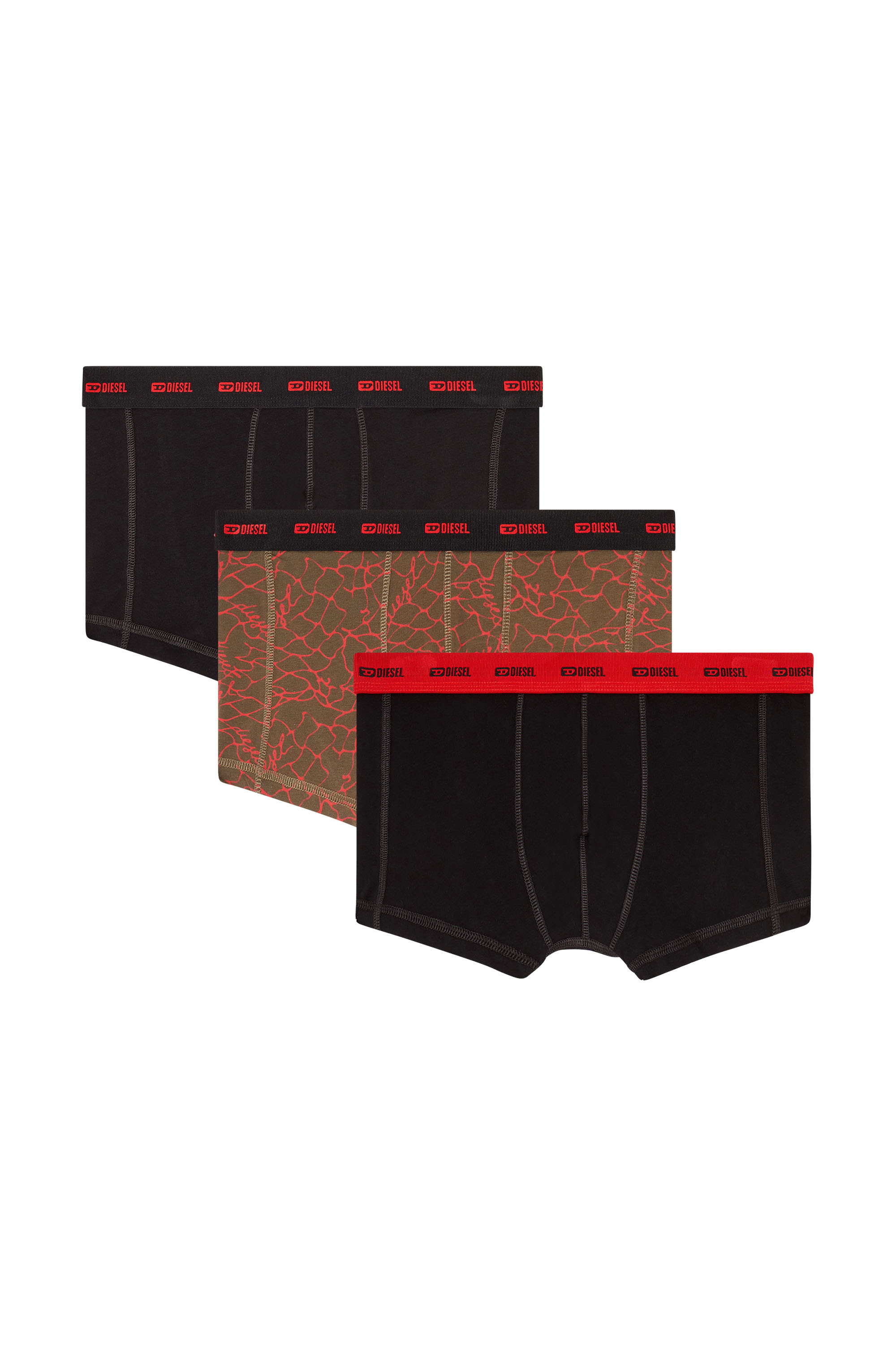 Diesel - DAMIEN-UTLT-3PACK, Lot de trois boxers avec motif graphique Homme in Polychrome - 1