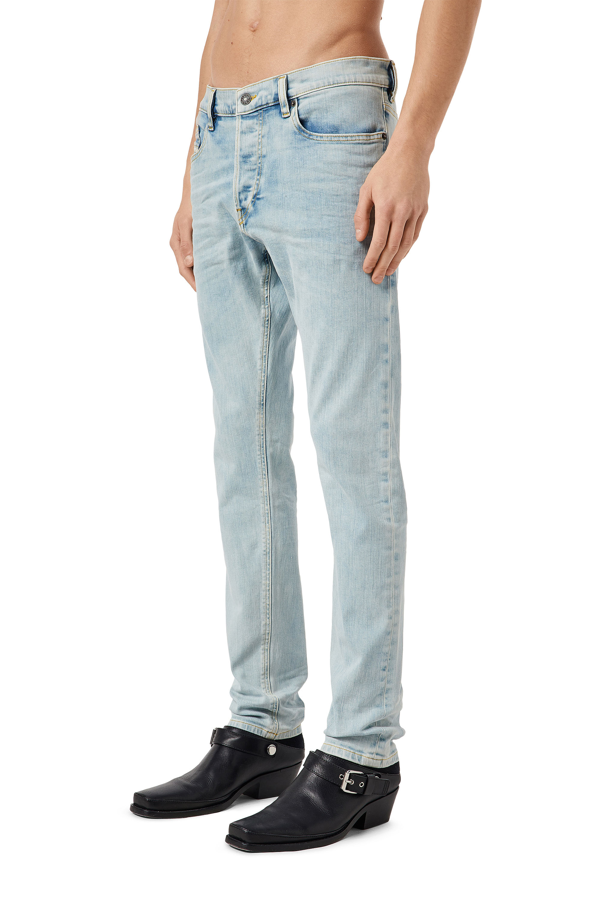 Diesel - D-Luster 0GDAM Slim Jeans, Bleu Clair - Image 4