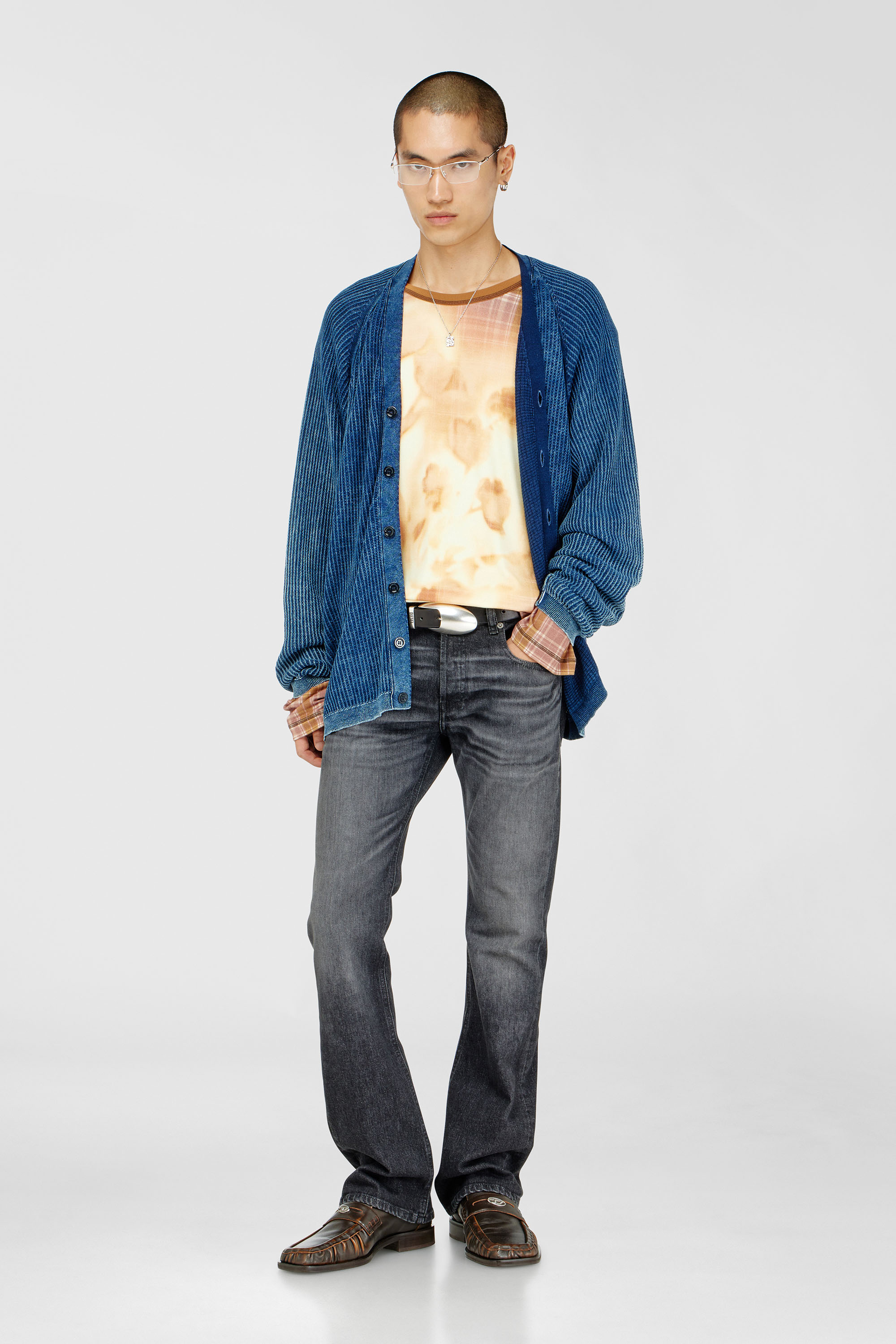 Diesel - Bootcut Jeans 2007 Zatiny 09N48 Homme, Noir/Gris fonc&eacute; - Image 2