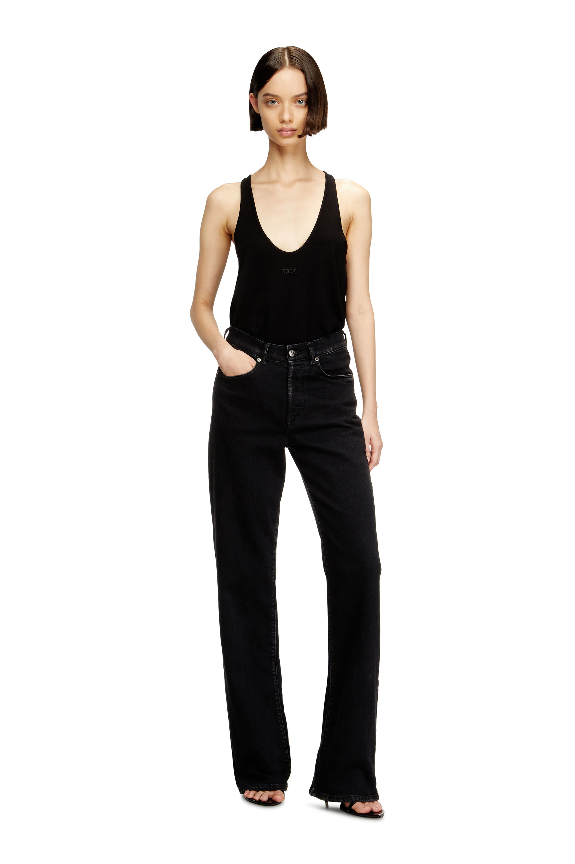 Diesel - Regular Jeans 1971 D-Sent 09N89 Femme, Noir/Gris foncé - Image 2