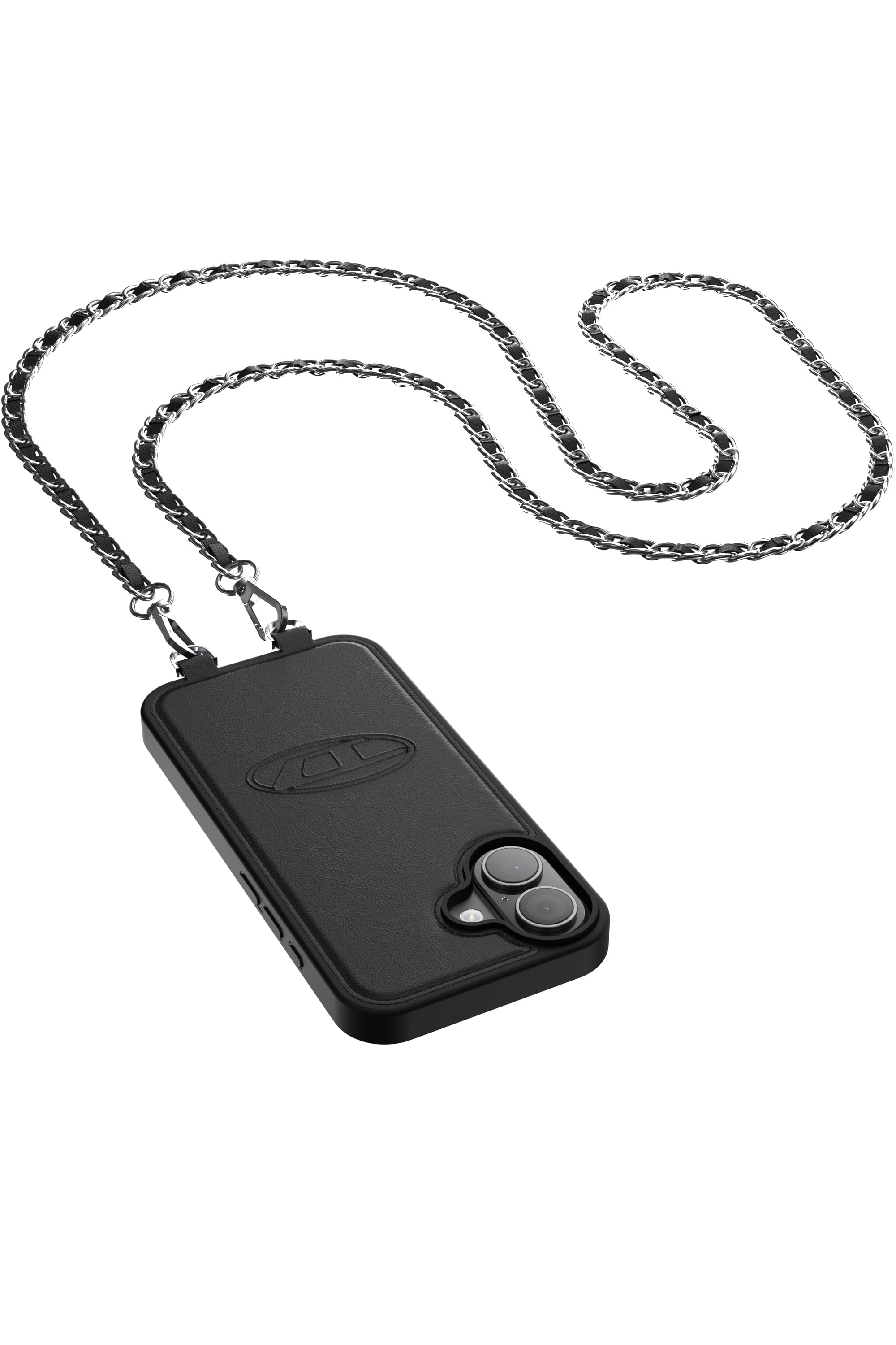 Diesel - 60661 MOULDED CASE, Coque Oval D avec dragonne et MagSafe pour iPhone 17 Mixte in Noir - 2