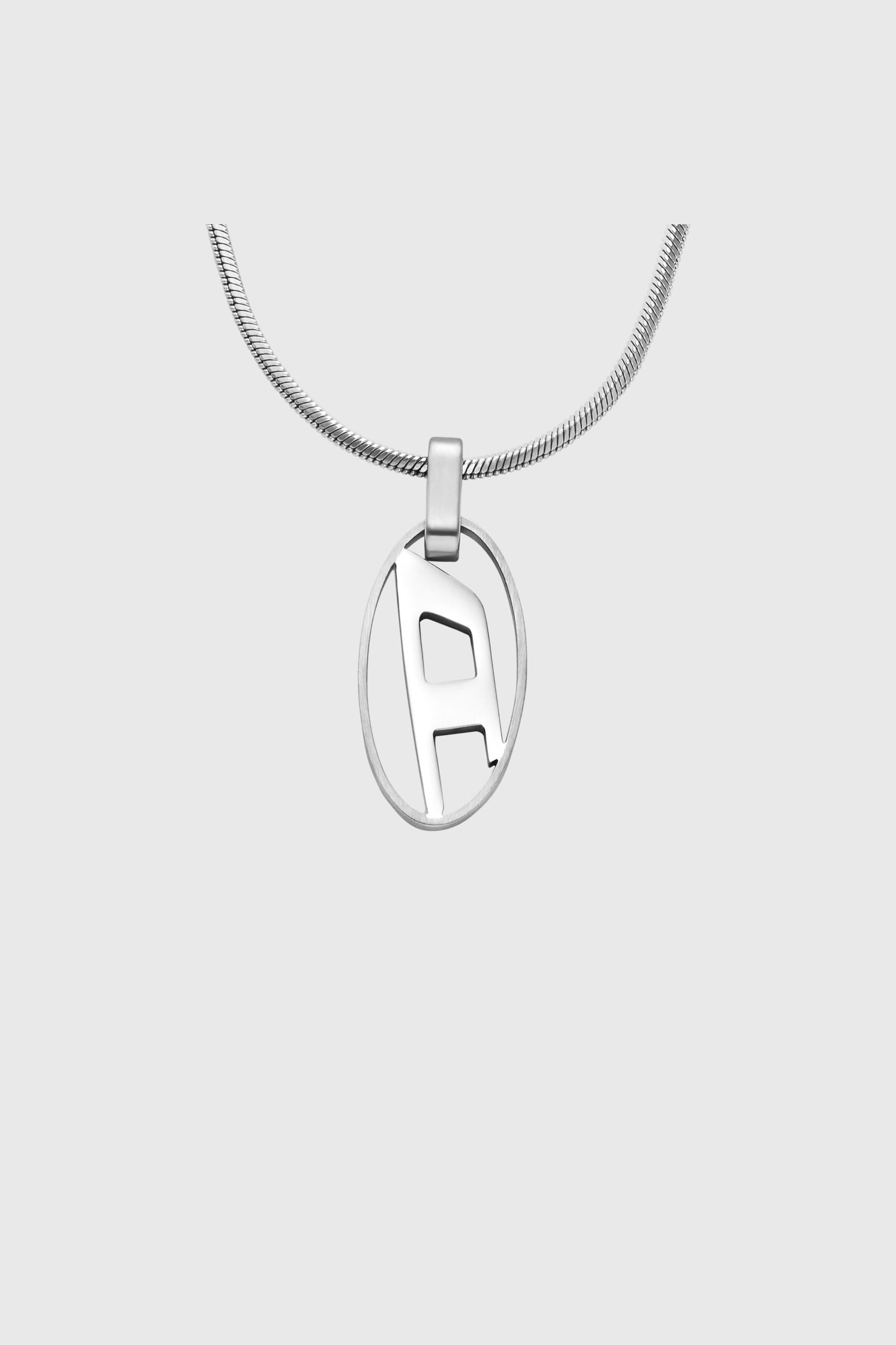 Diesel - DX1342, Collier avec pendentif en acier inoxydable Mixte in Gris argent&eacute; - 2