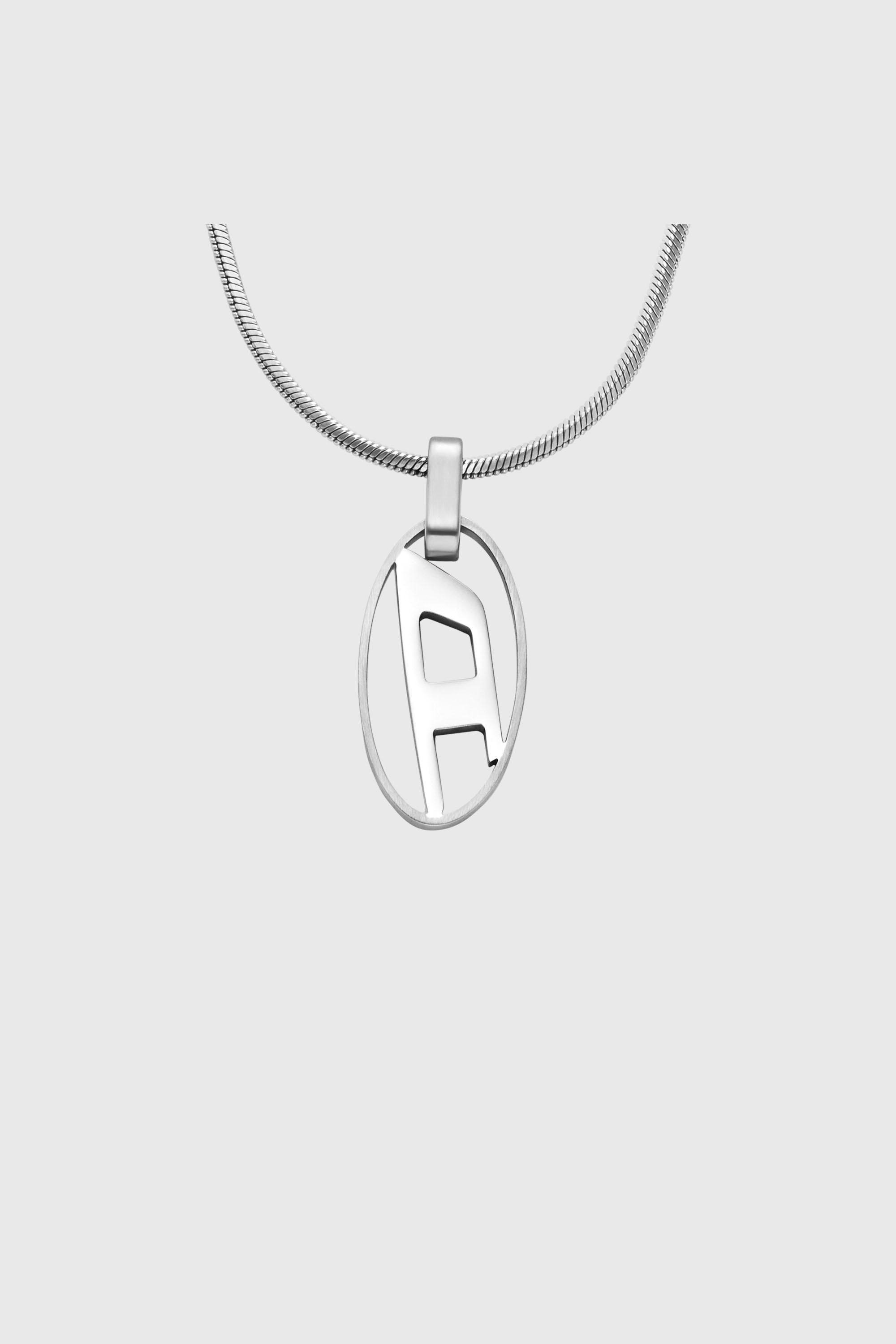 Diesel - DX1342, Collier avec pendentif en acier inoxydable Mixte in Gris argent&eacute; - 2