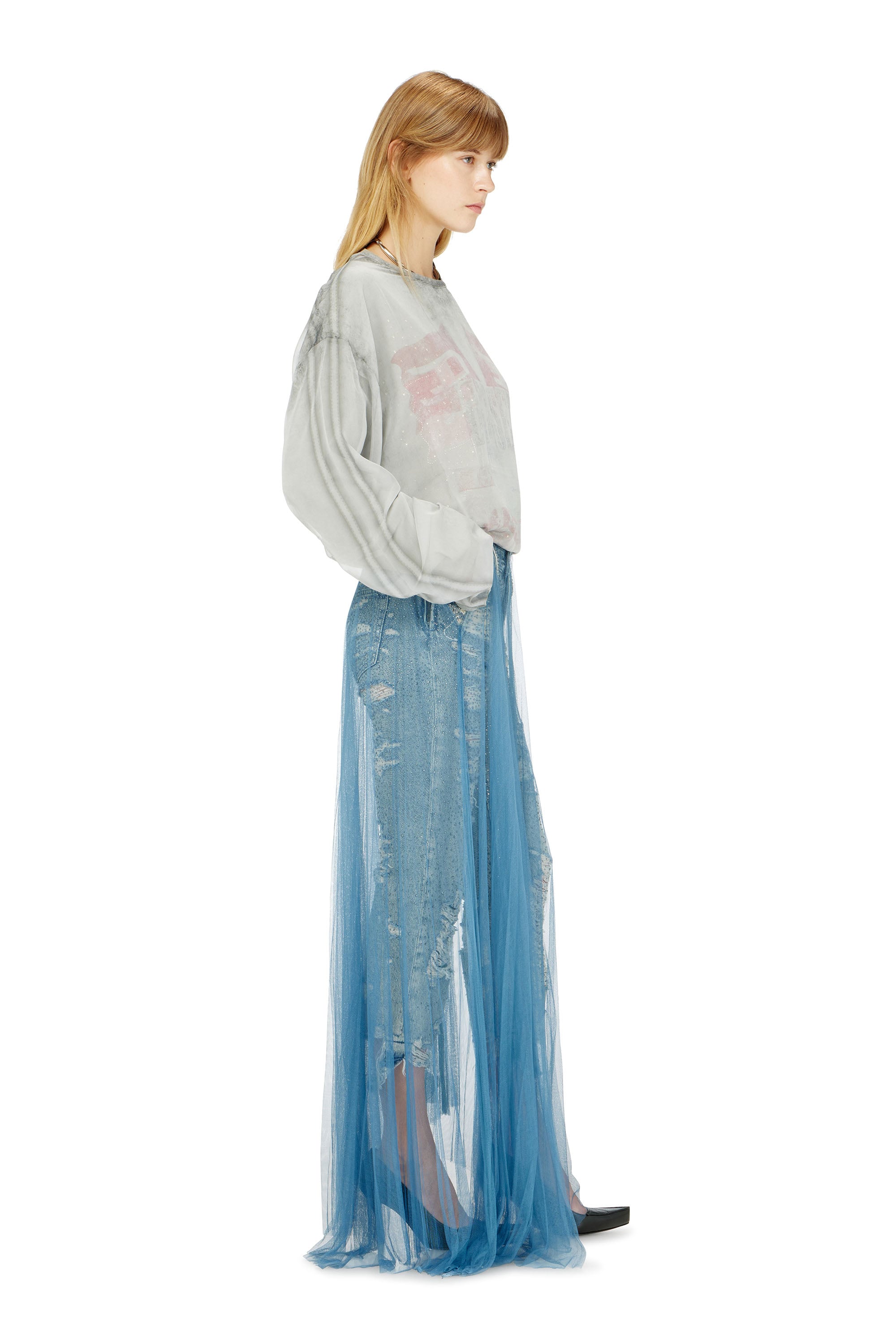 Diesel - Regular Jeans D-Aisi 0DBER Femme, Bleu moyen - Image 2