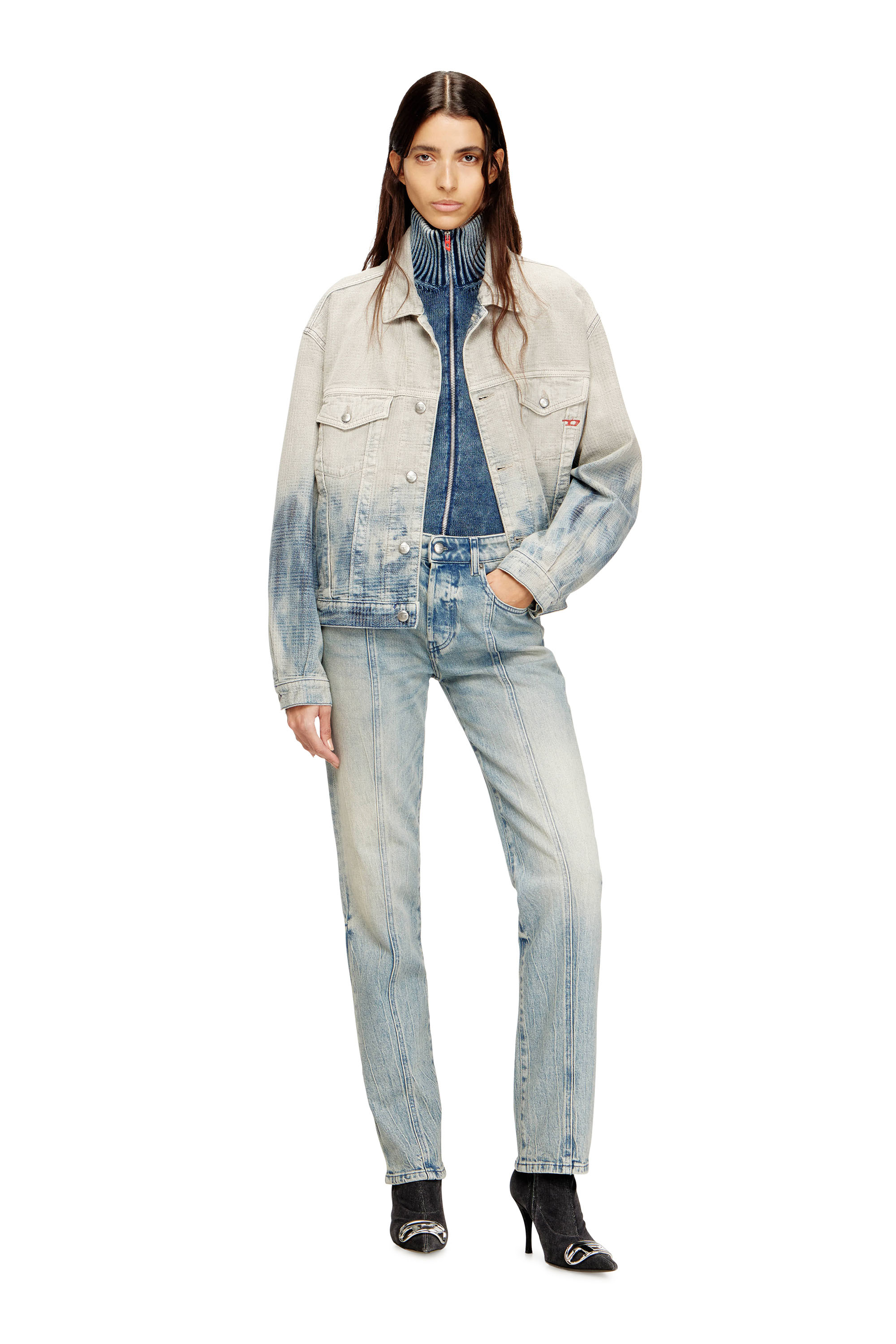 Diesel - Regular Jeans 1989 D-Mine 09N55 Femme, Bleu Clair - Image 2