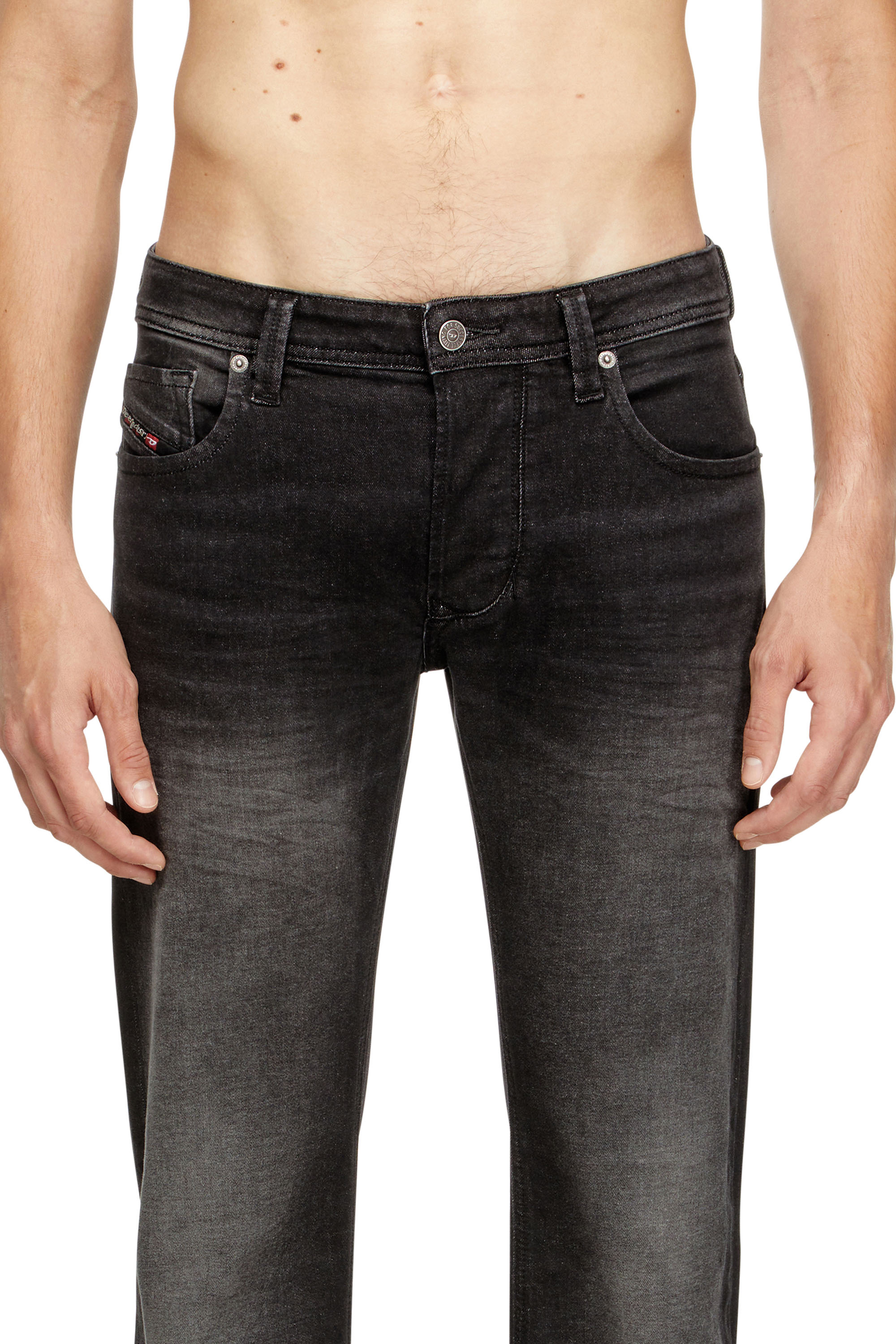 Diesel - Regular Jeans 1985 Larkee 0DBDT Homme, Noir/Gris foncé - Image 5