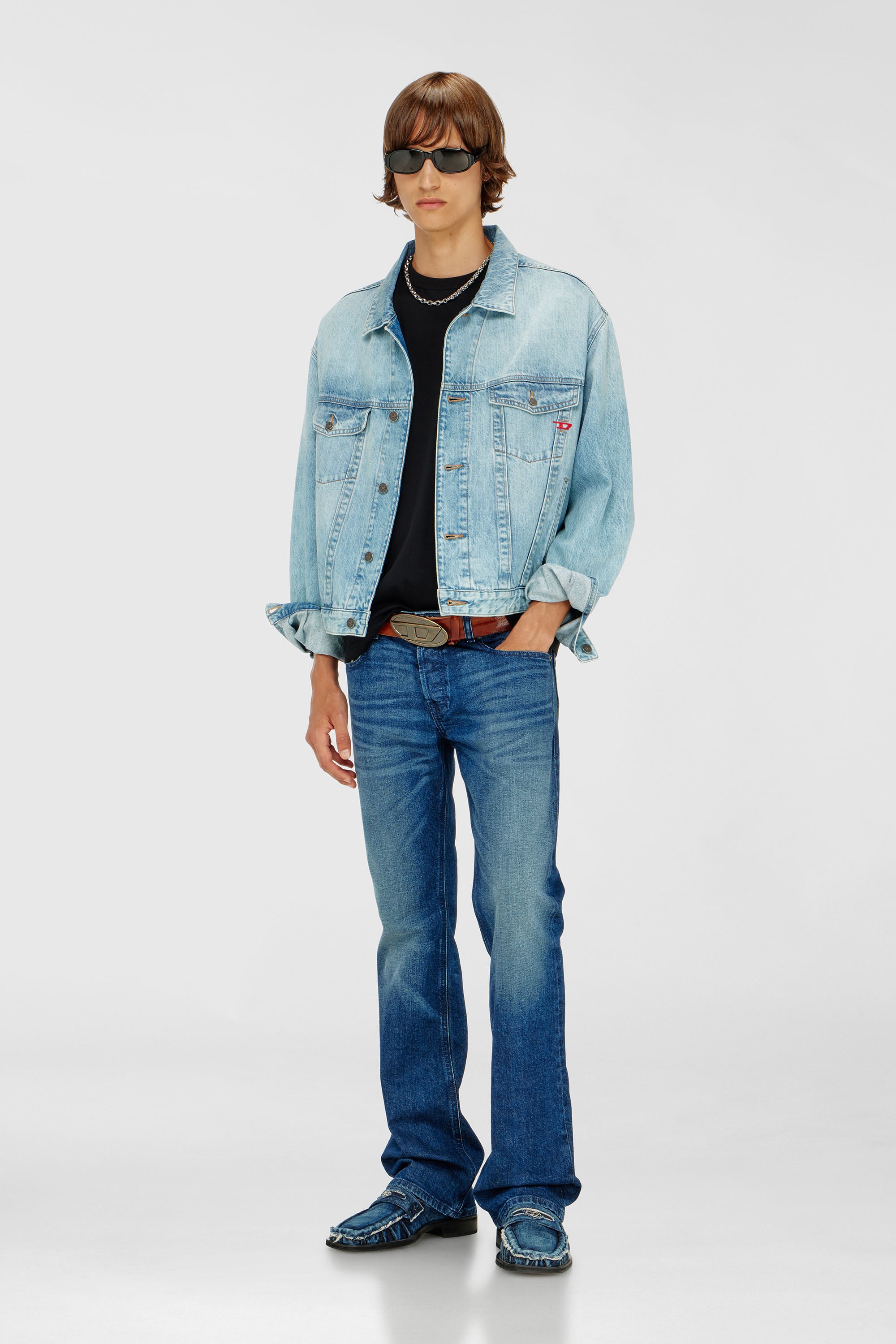 Diesel - Bootcut Jeans 2007 Zatiny 09L51 Homme, Bleu Fonc&eacute; - Image 1