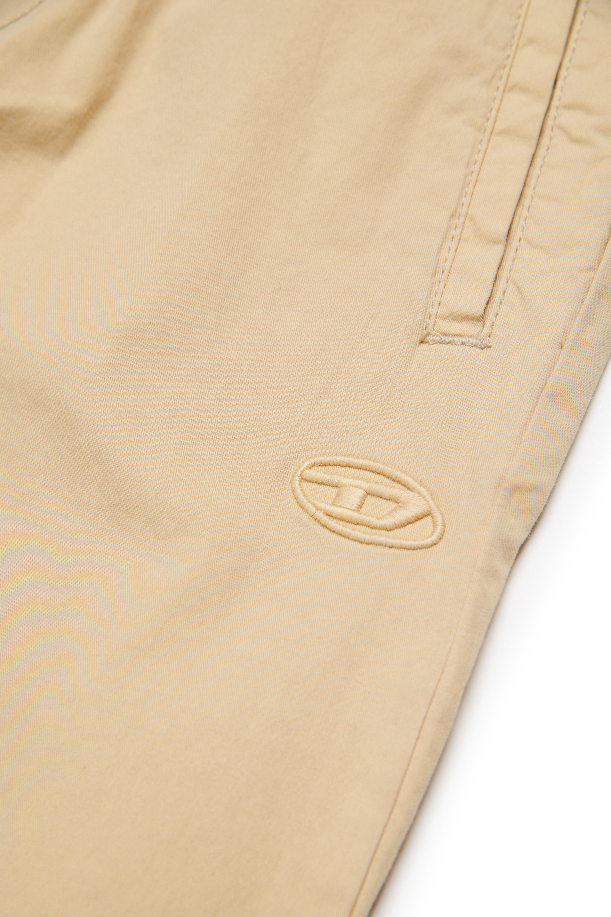 Diesel - PMCKELLSHORT, Short à cordon de serrage avec broderie Oval D Homme in Marron - 4