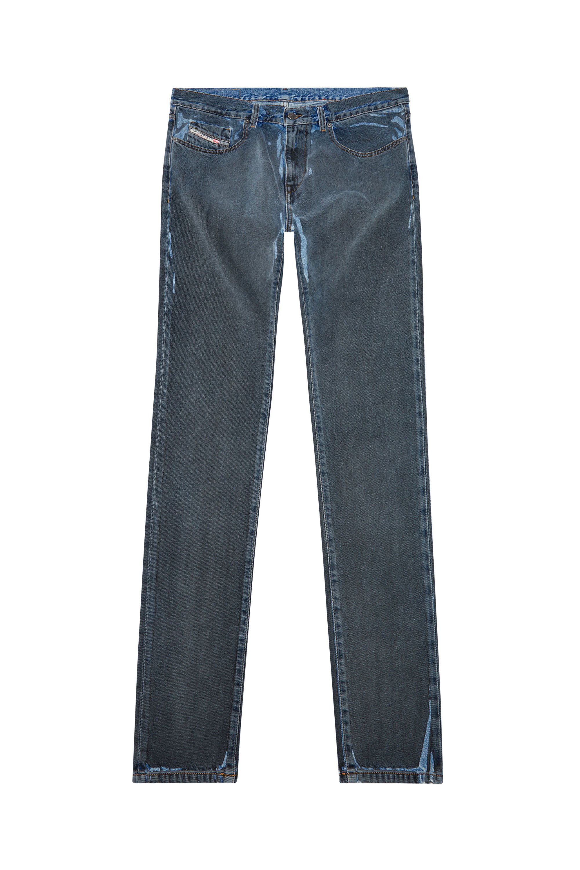 Diesel - Slim Jeans 2019 D-Strukt 09I47, Noir/Gris foncé - Image 5