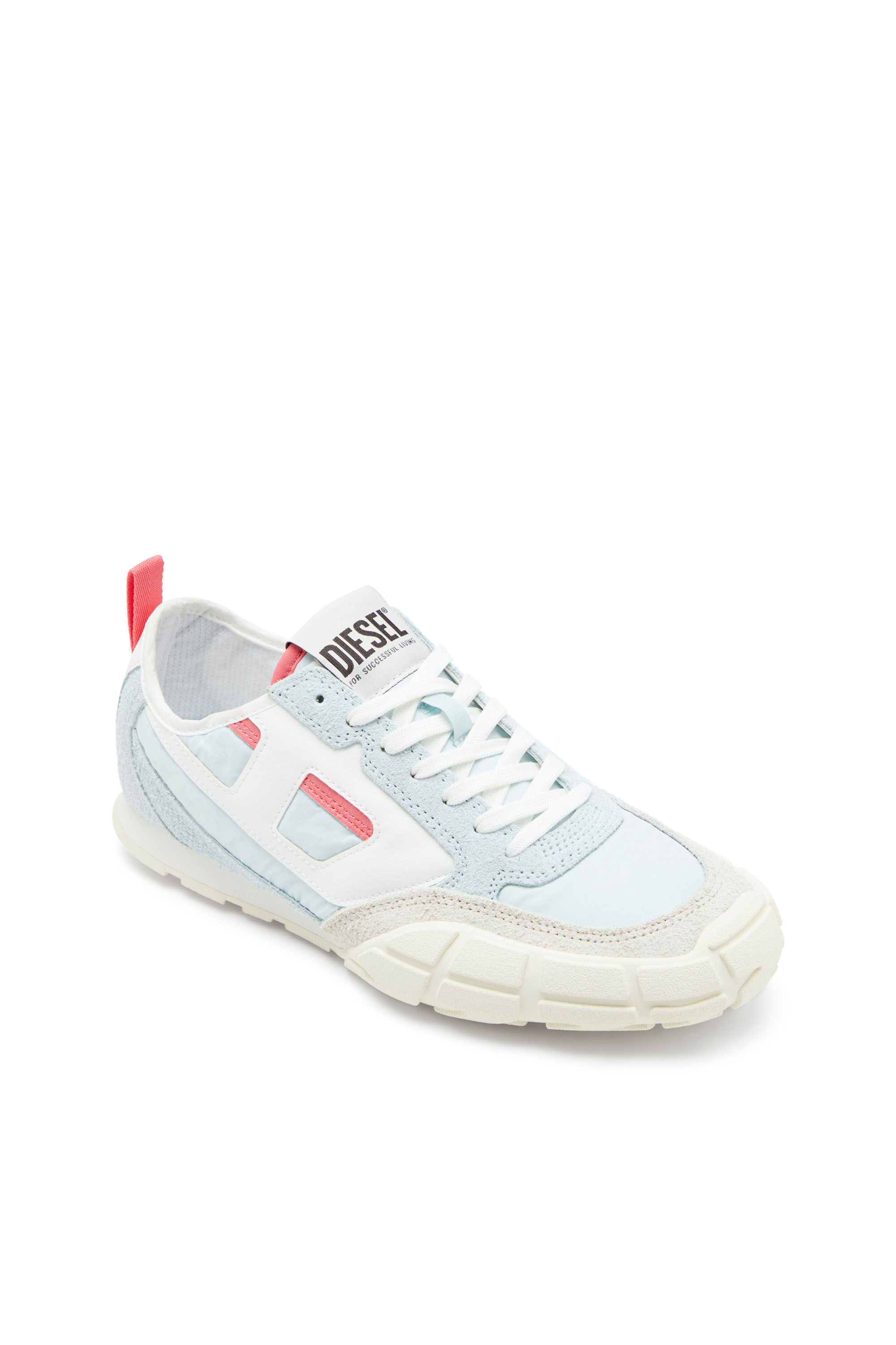 S-PAGODHA LOW W, Bleu Clair Diesel - S-PAGODHA LOW W, S-Pagodha-Sneakers en cuir, suède et tissu indéchirable Femme in Bleu - 6