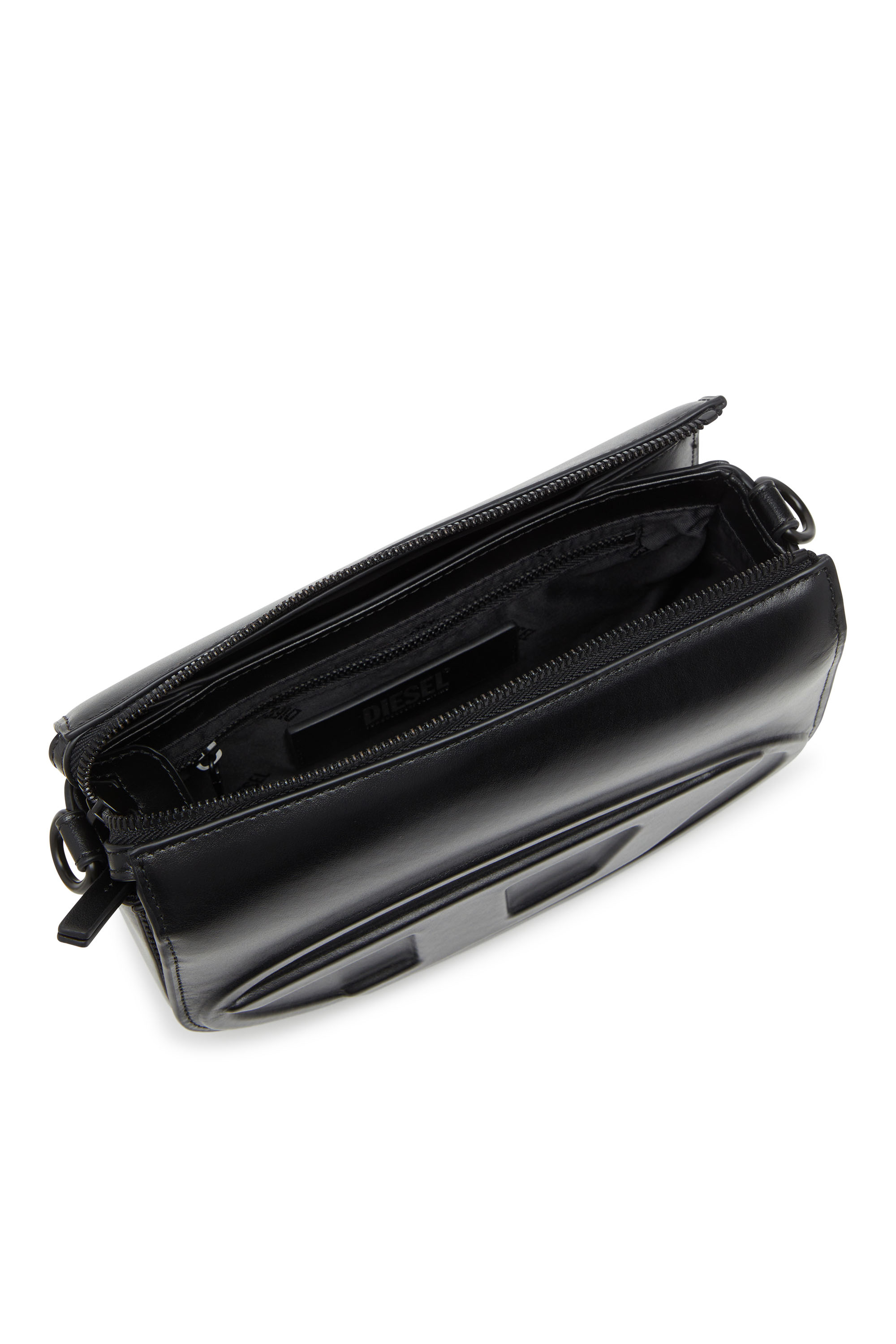 Diesel - 1DR CAMERA BAG, Sac Camera en cuir premium Mixte in Noir - 4