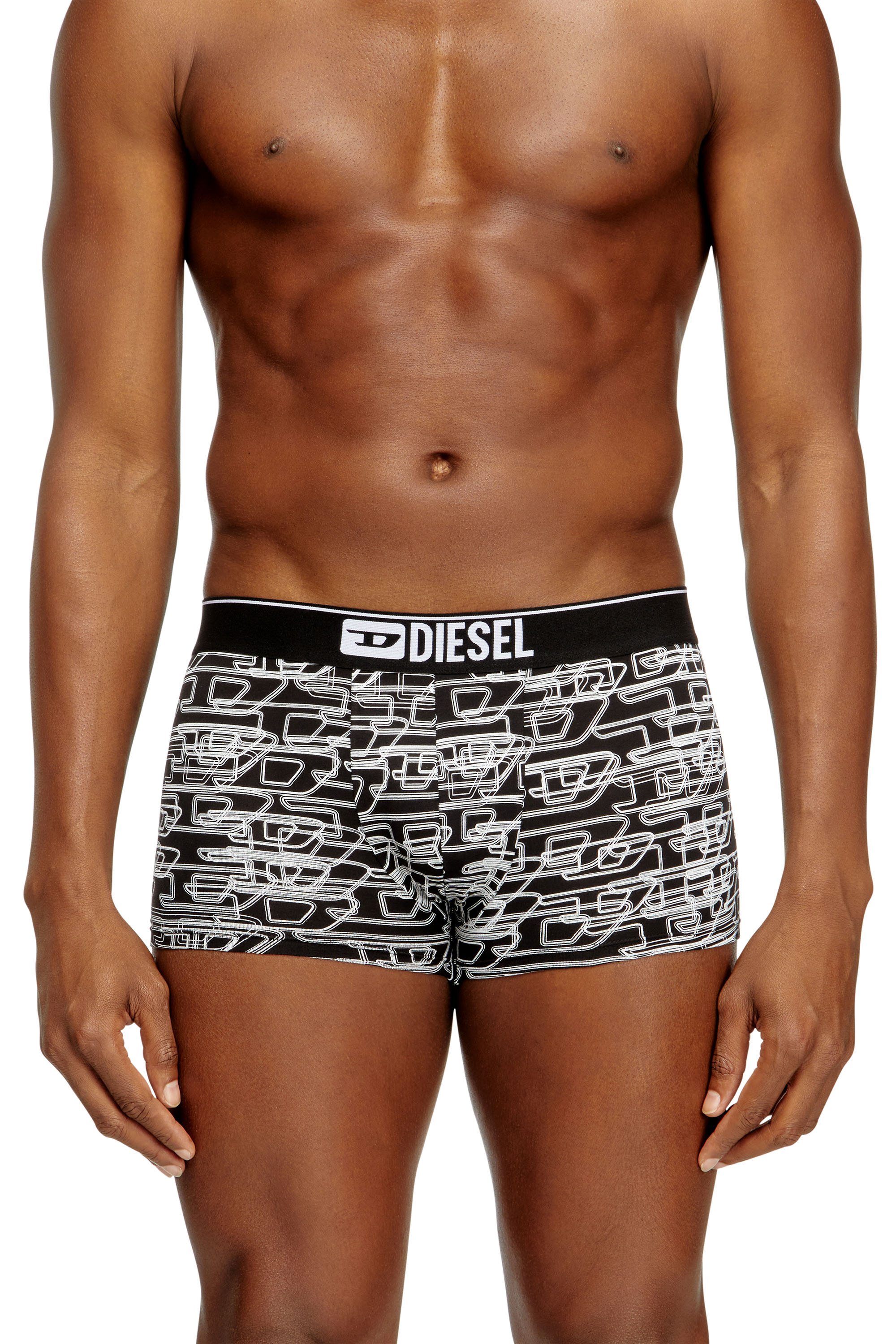 Diesel - DAMIEN-D-BOX-3PACK, Lot de 3 boxers en coton extensible avec logo Homme in Polychrome - 2