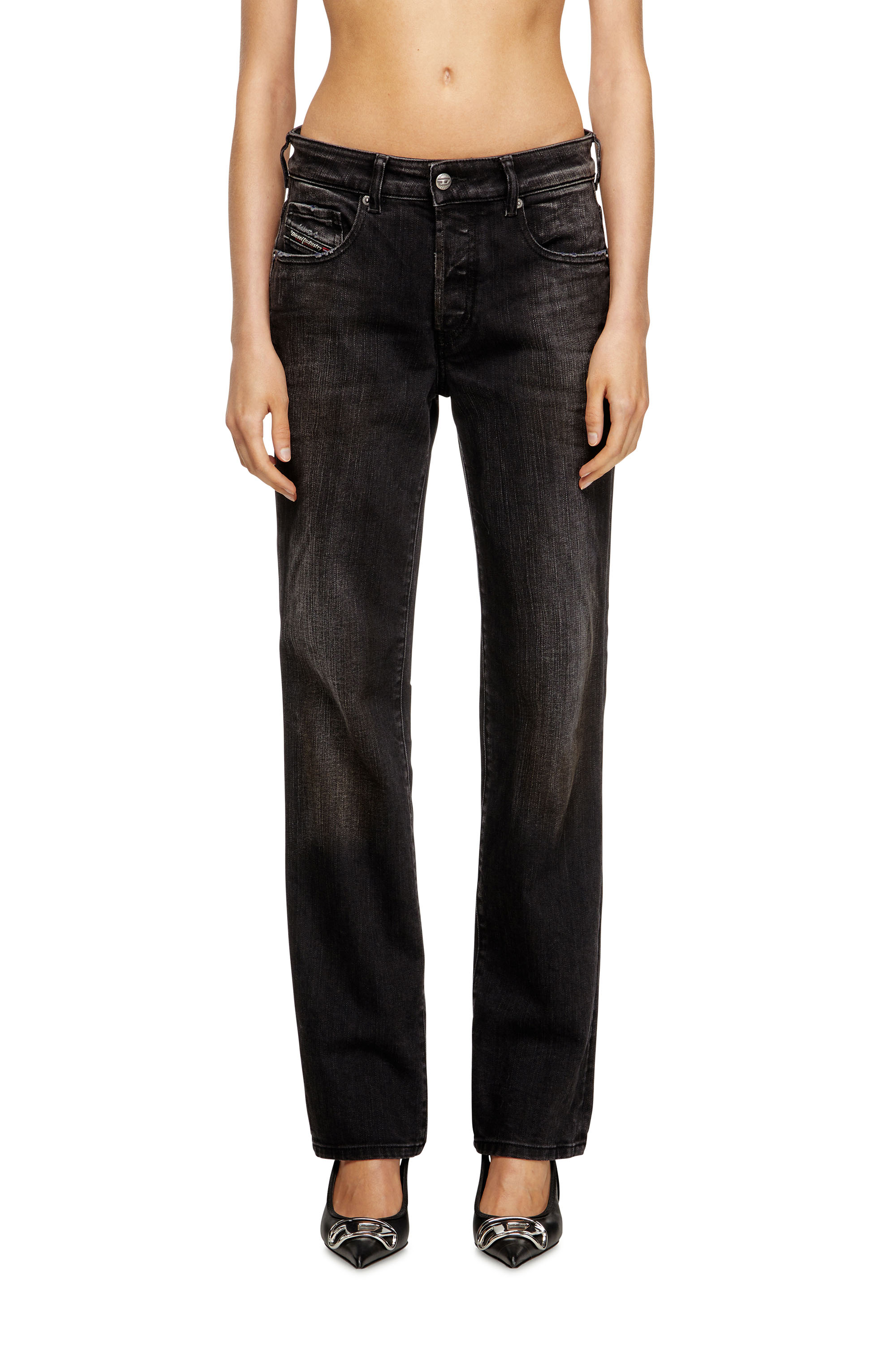 Diesel - Regular Jeans 1989 D-Mine 09M75 Femme, Noir/Gris foncé - Image 1