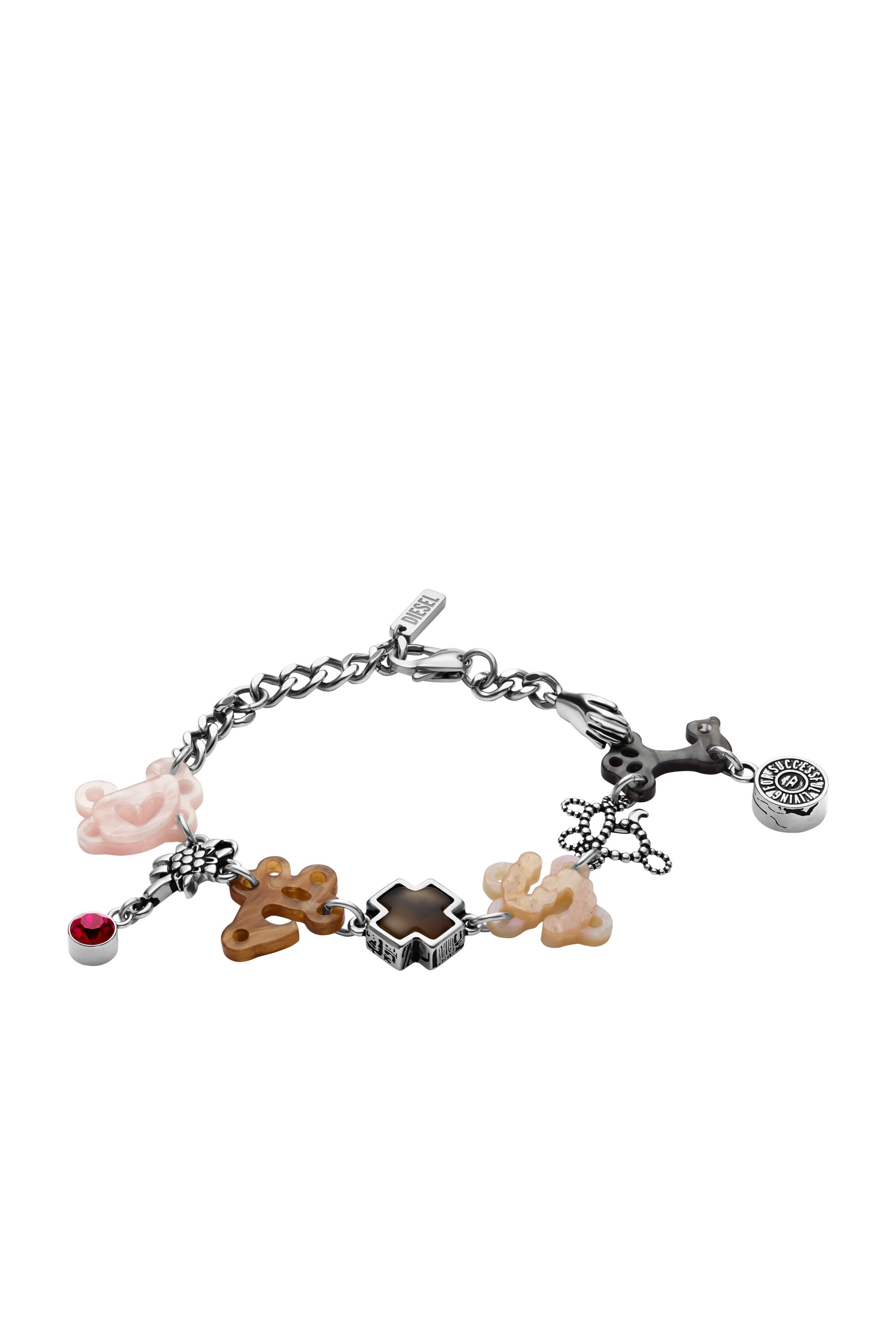 Diesel - DX1561040 JEWEL, Bracelet chaîne en acier inoxydable Mixte in Polychrome - 1