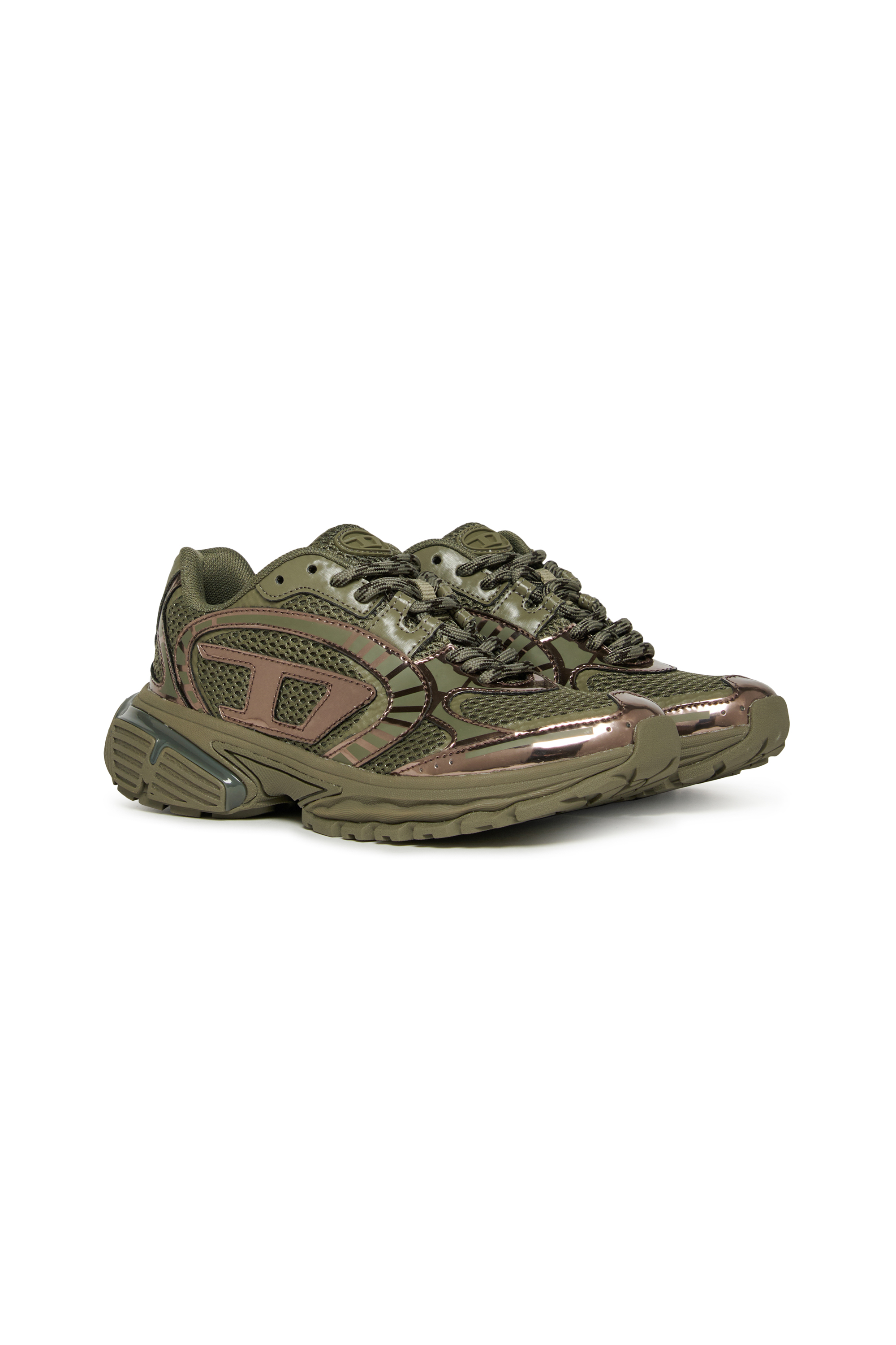 Diesel - S-PRO-V-DENSE LOW, S-Pro-V-Dense - Sneakers en nylon avec logo Oval D Mixte in Vert - 2