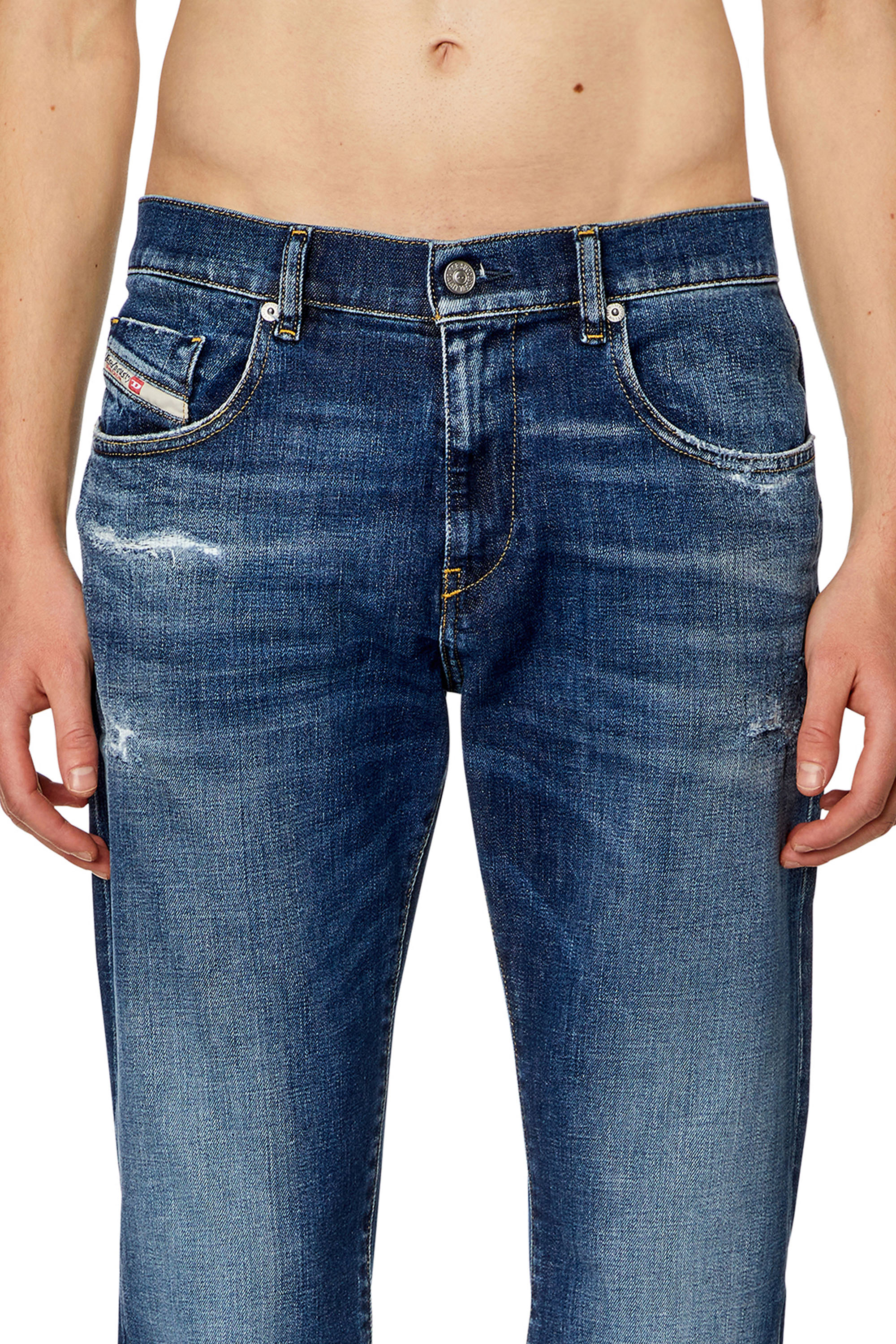 Diesel - Slim Jeans 2019 D-Strukt E9B90, Bleu Clair - Image 3