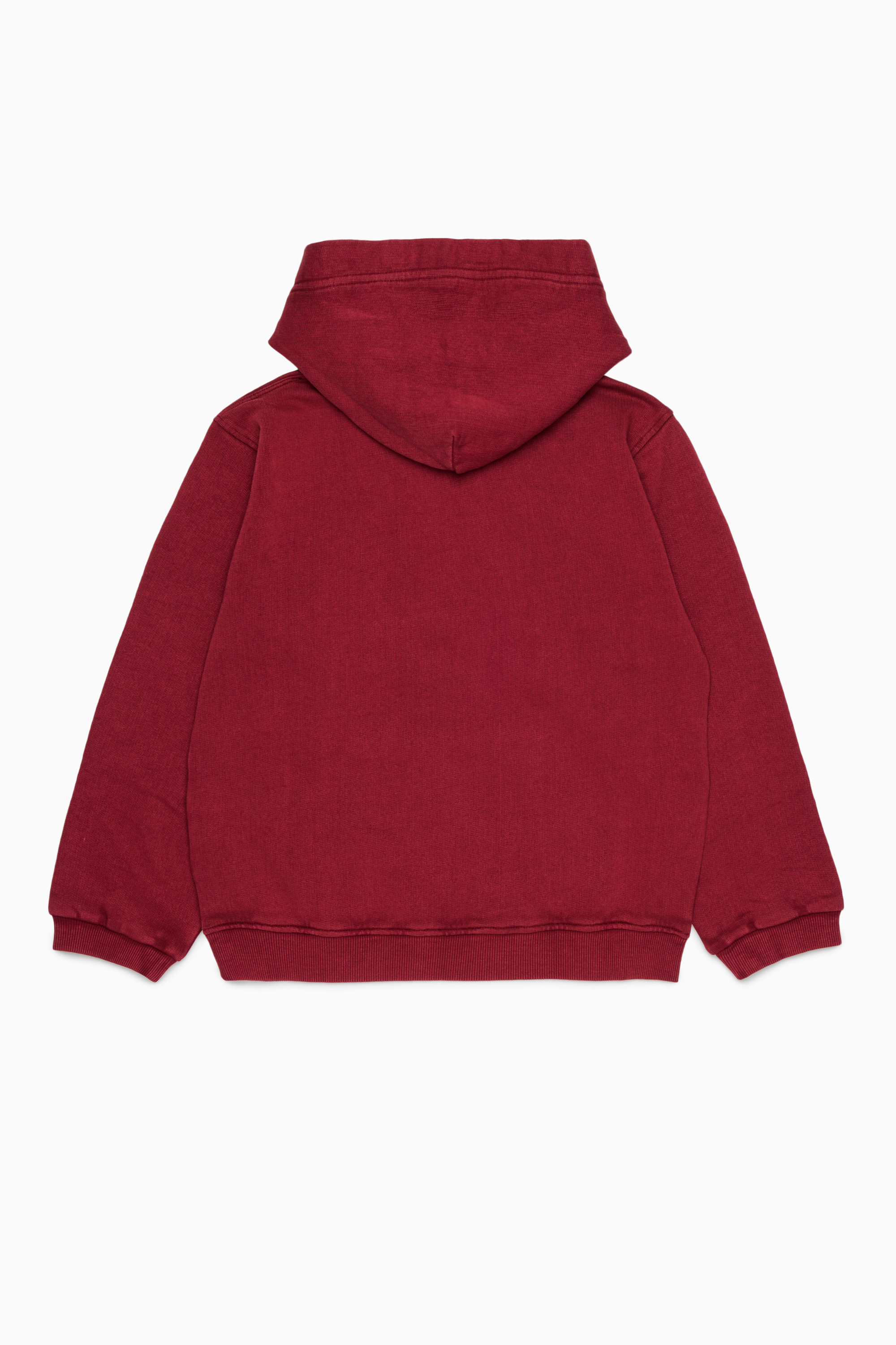 Diesel - STISEL OVER, Sweat &agrave; capuche avec maxi logo imprim&eacute; Homme in Rouge - 2