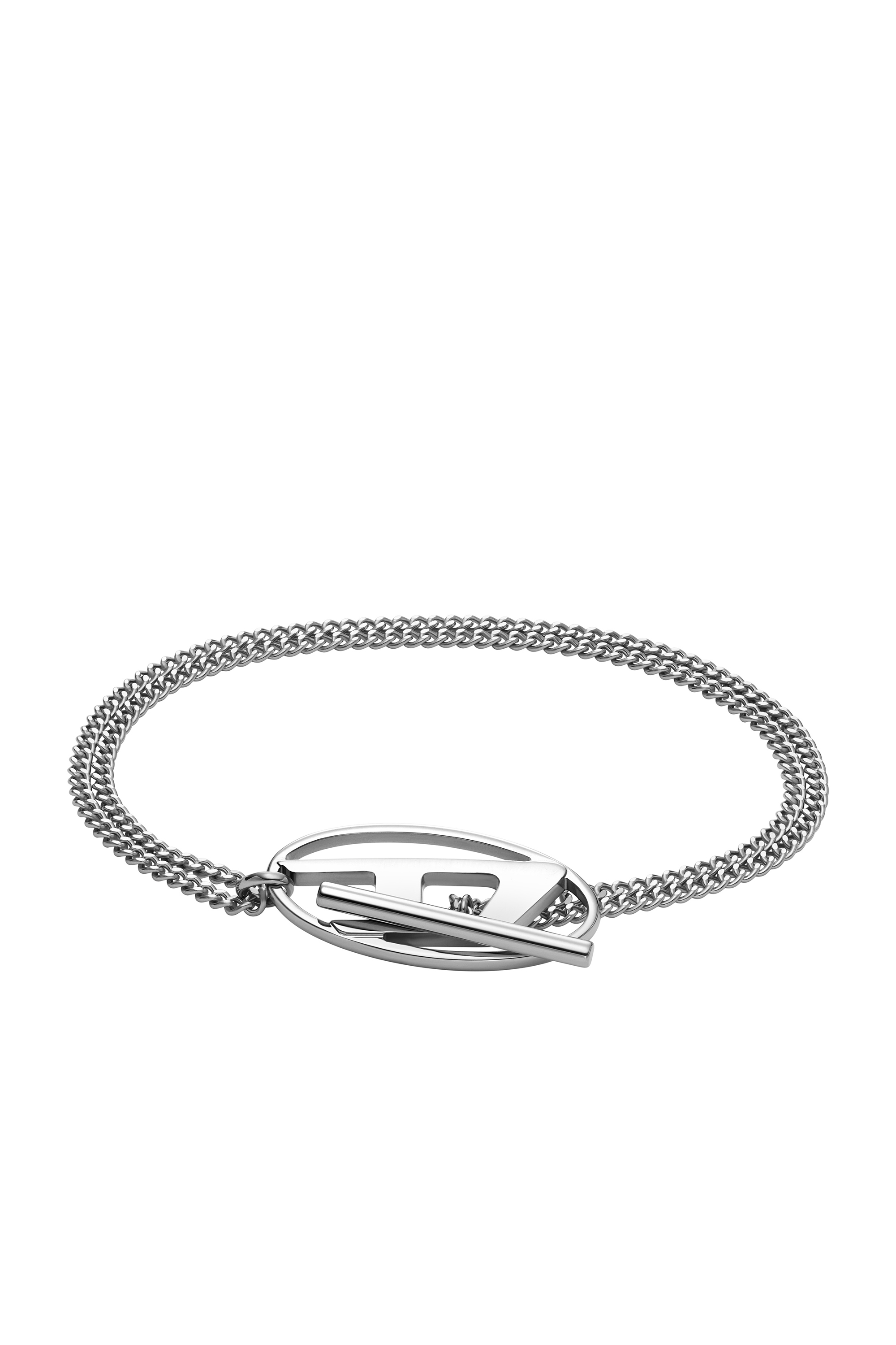 Diesel - DX1535040, Bracelet chaîne en acier inoxydable Mixte in Gris argenté - 1