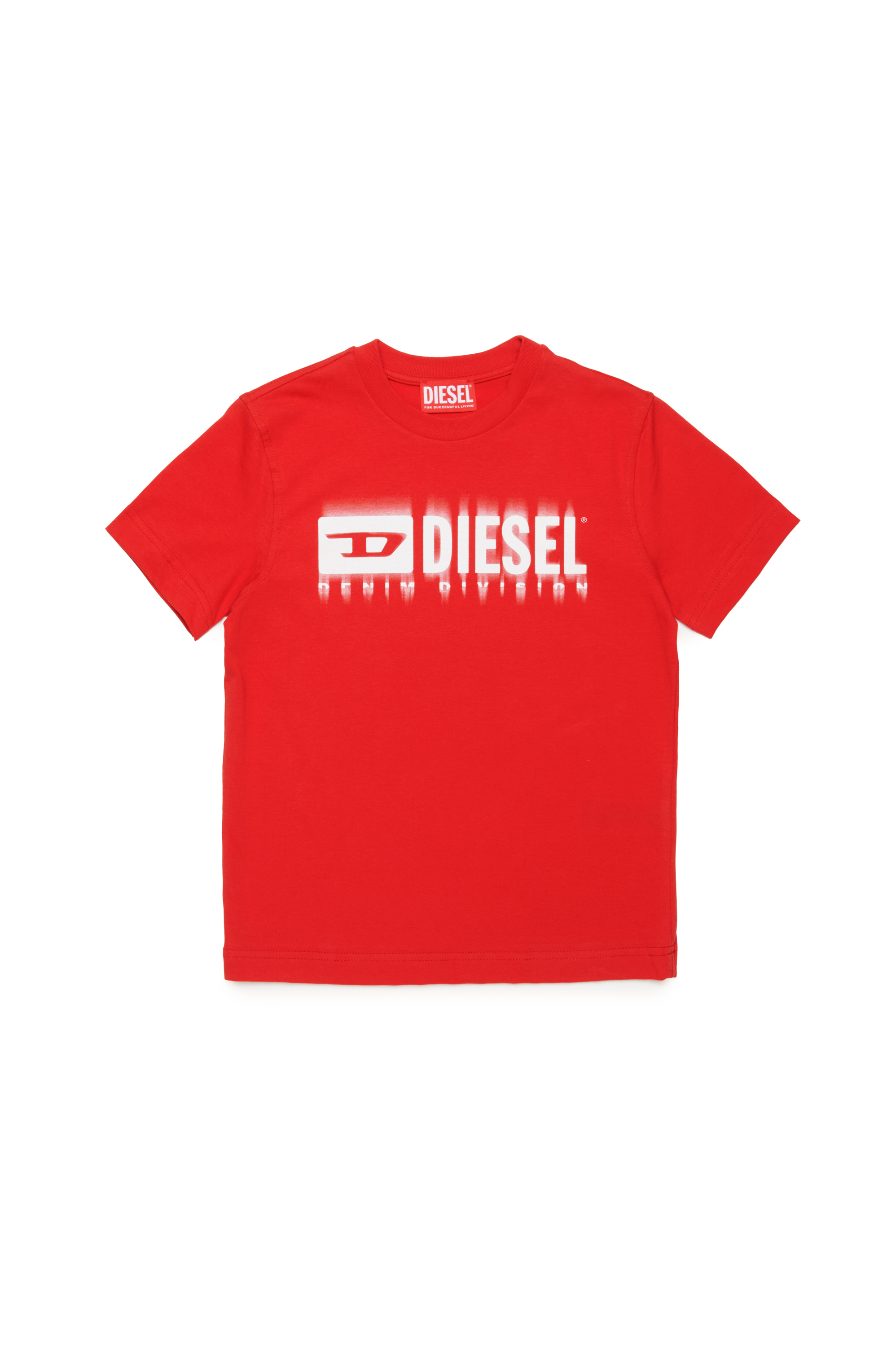Diesel - TDIEGORL6, Homme T-shirt avec logo taché in Rouge - Image 1
