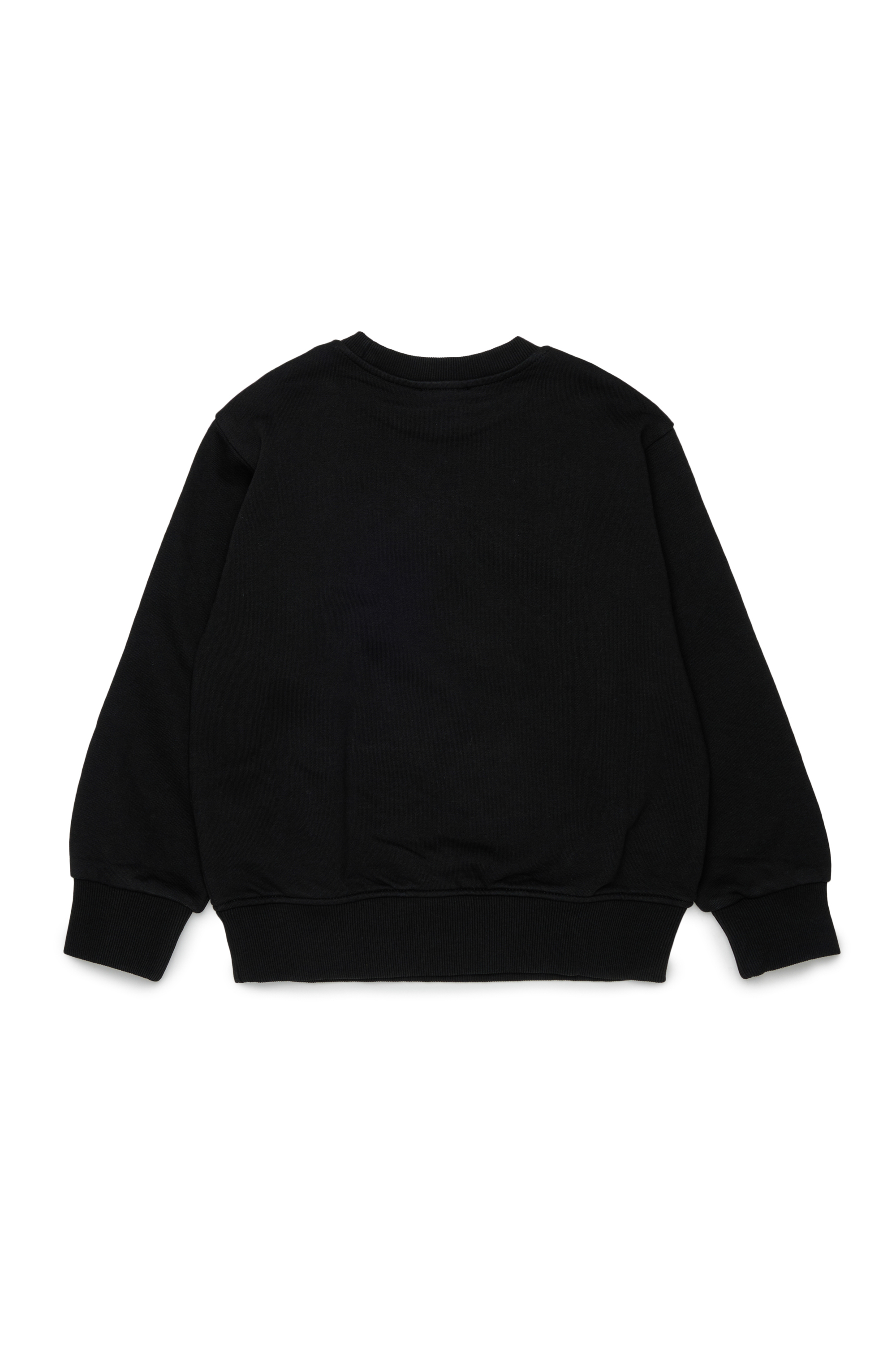 Diesel - SJEANS OVER, Sweatshirt avec lettres de logo effiloch&eacute;es Homme in Noir - 2
