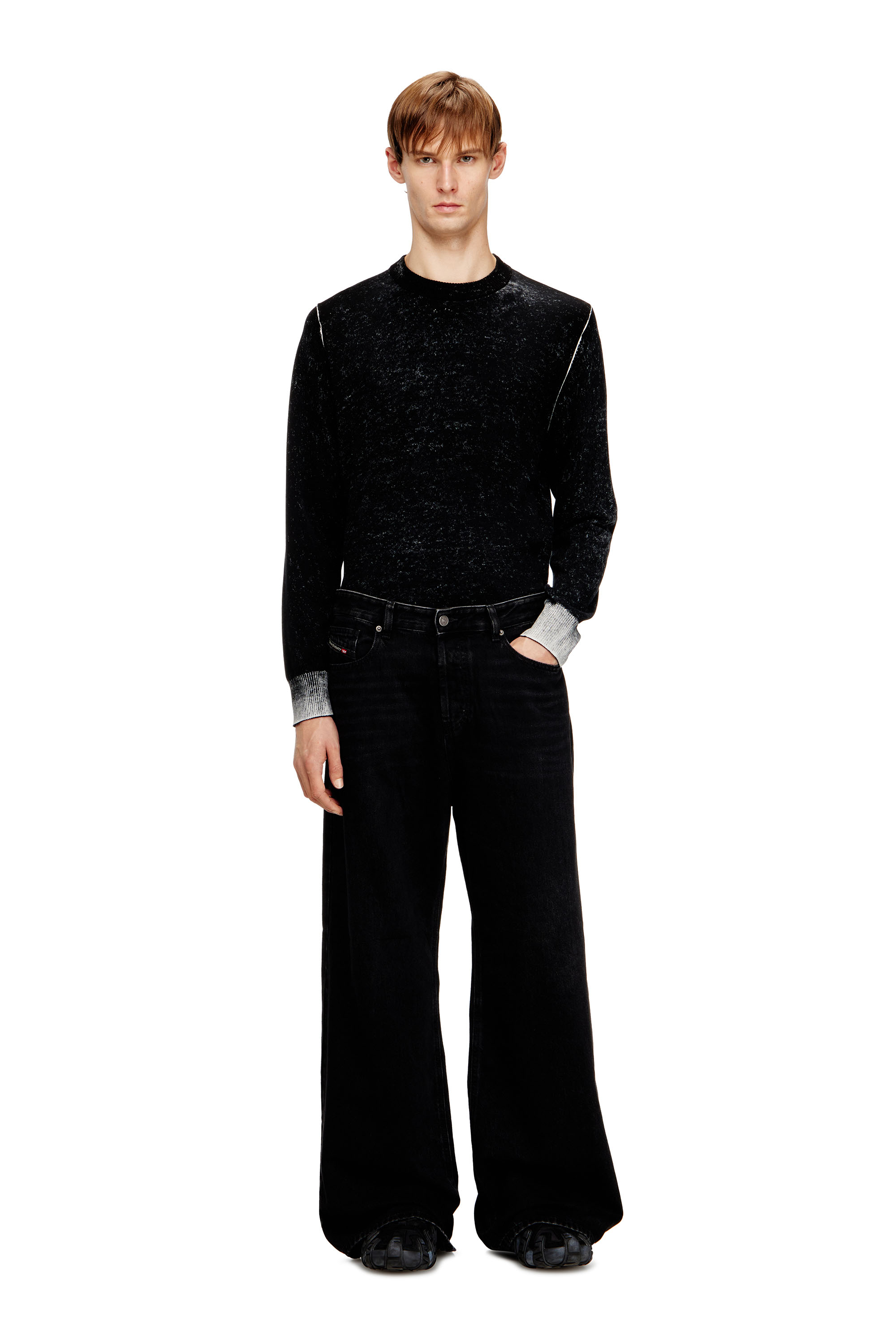 Diesel - Relaxed Jeans 1996 D-Sire 09P09 Femme, Noir/Gris fonc&eacute; - Image 4