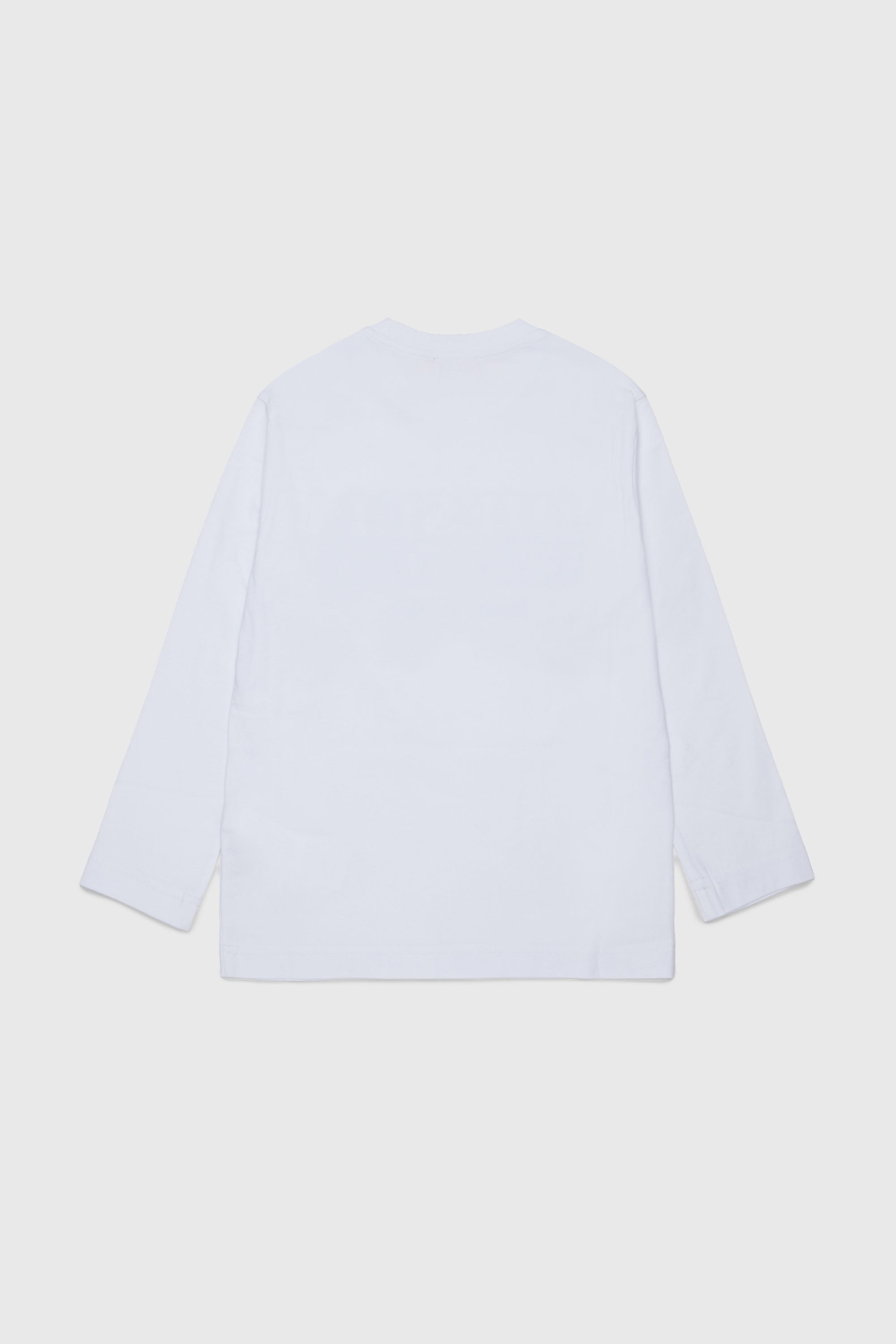 Diesel - TLODIMLS OVER, T-shirt &agrave; manches longues avec imprim&eacute; Diesel Industry Homme in Blanc - 2