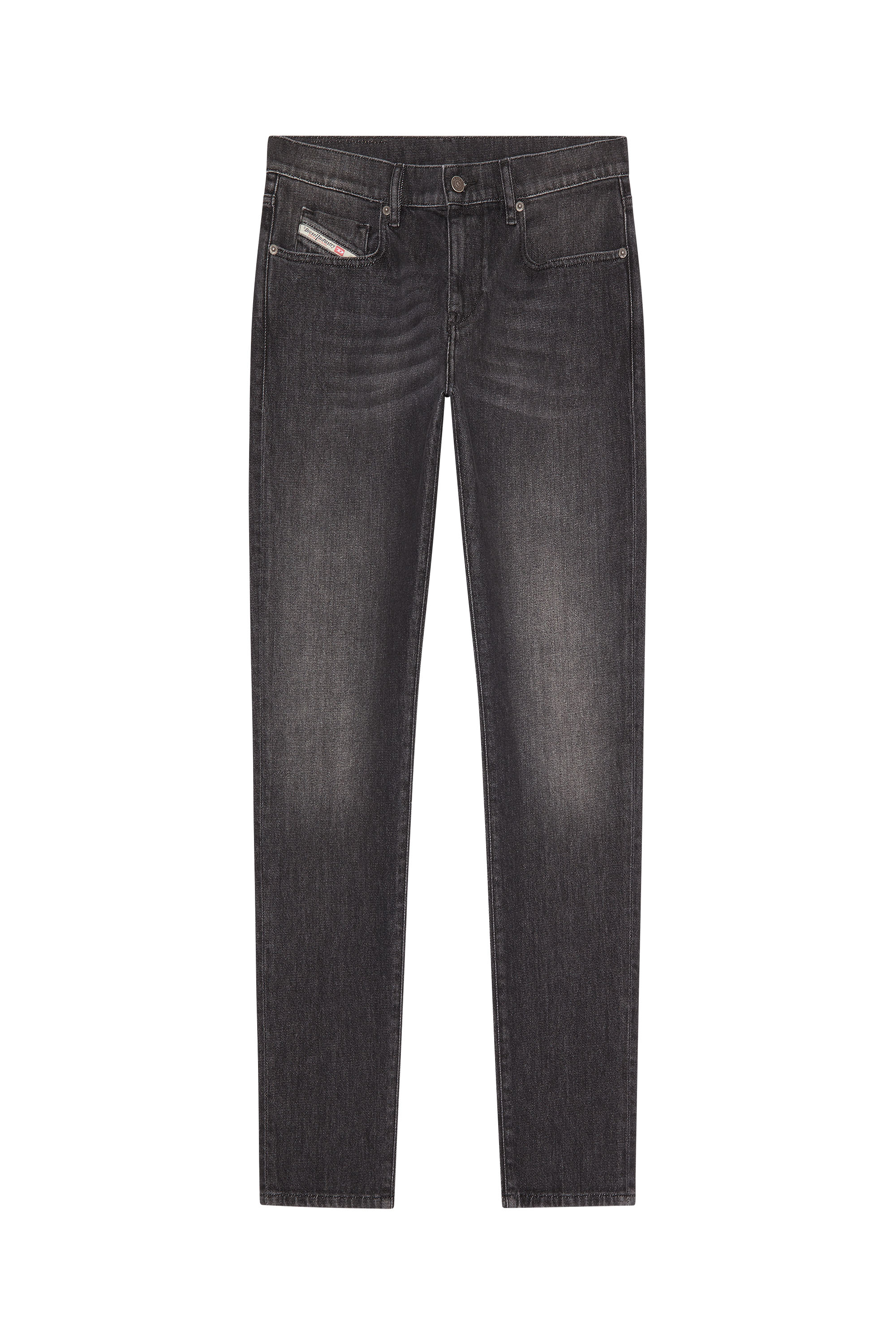 Diesel - Slim Jeans 2019 D-Strukt 09F75, Noir/Gris foncé - Image 5