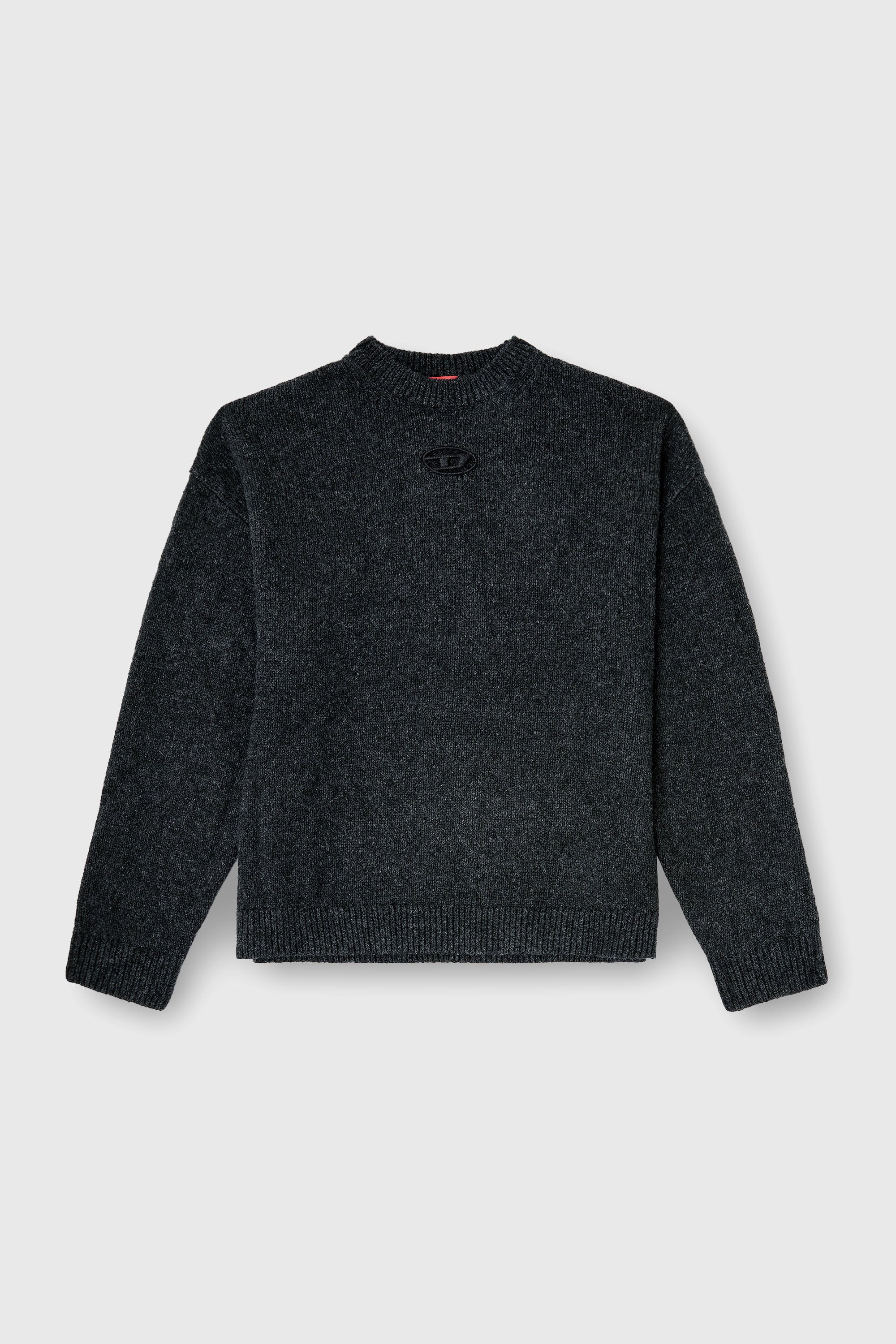 Diesel - K-AREESO, Pull en m&eacute;lange de laine et alpaga Homme in Noir - 1