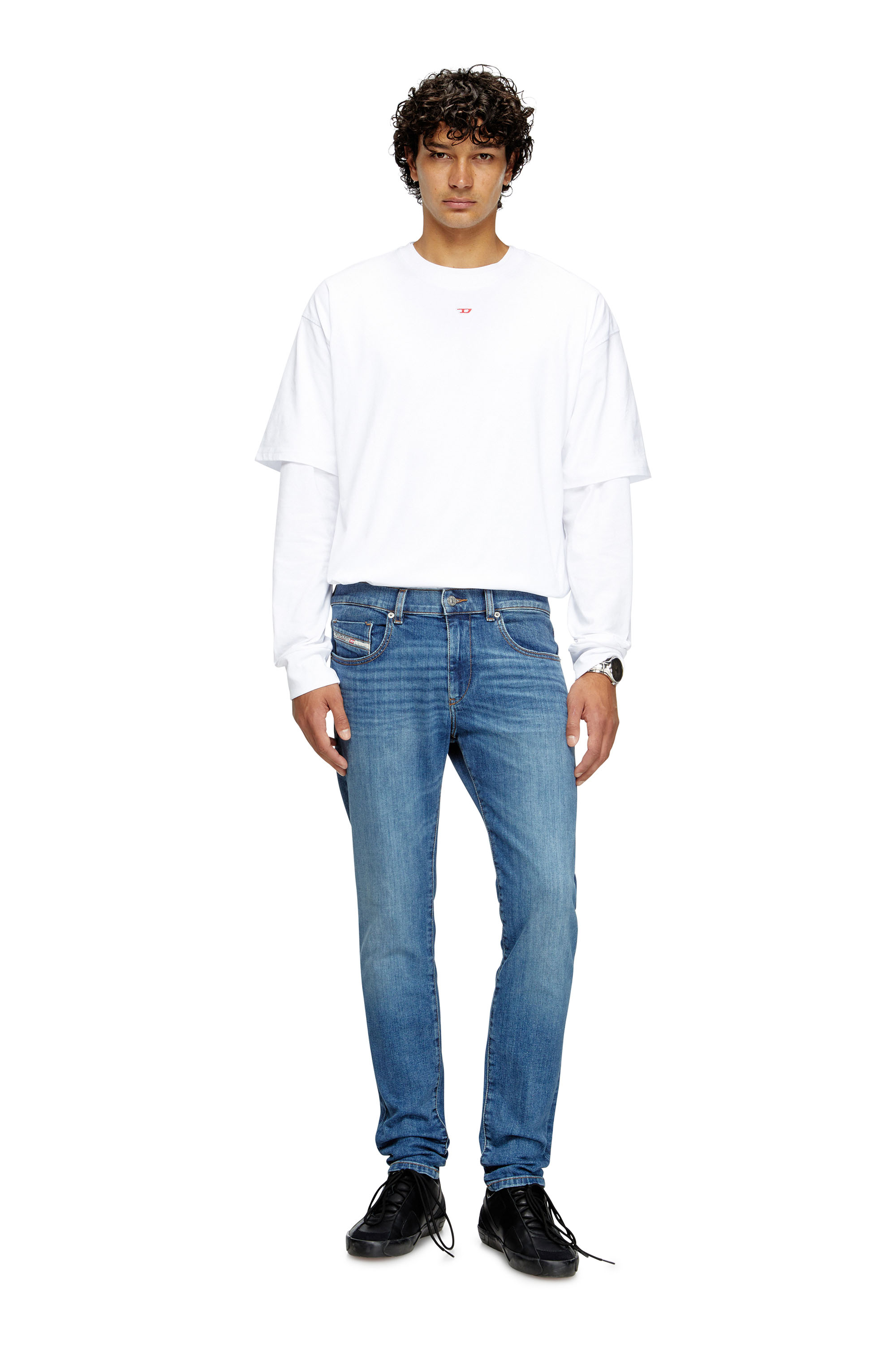 Diesel - Slim Jeans 2019 D-Strukt 0KIAL Homme, Bleu Clair - Image 1