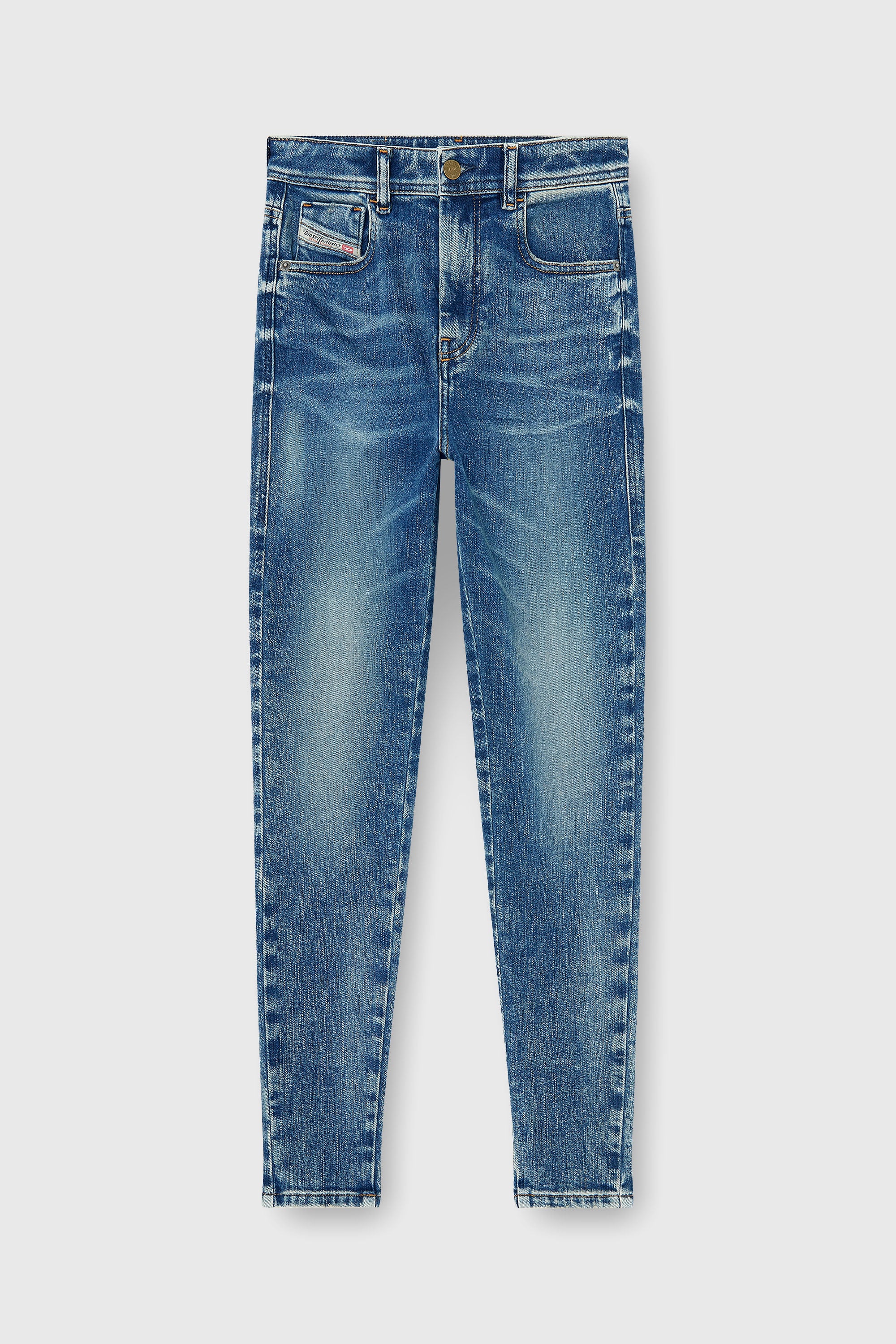 Diesel - Skinny Jeans 1984 Slandy-High 09P72 Femme, Bleu moyen - Image 2