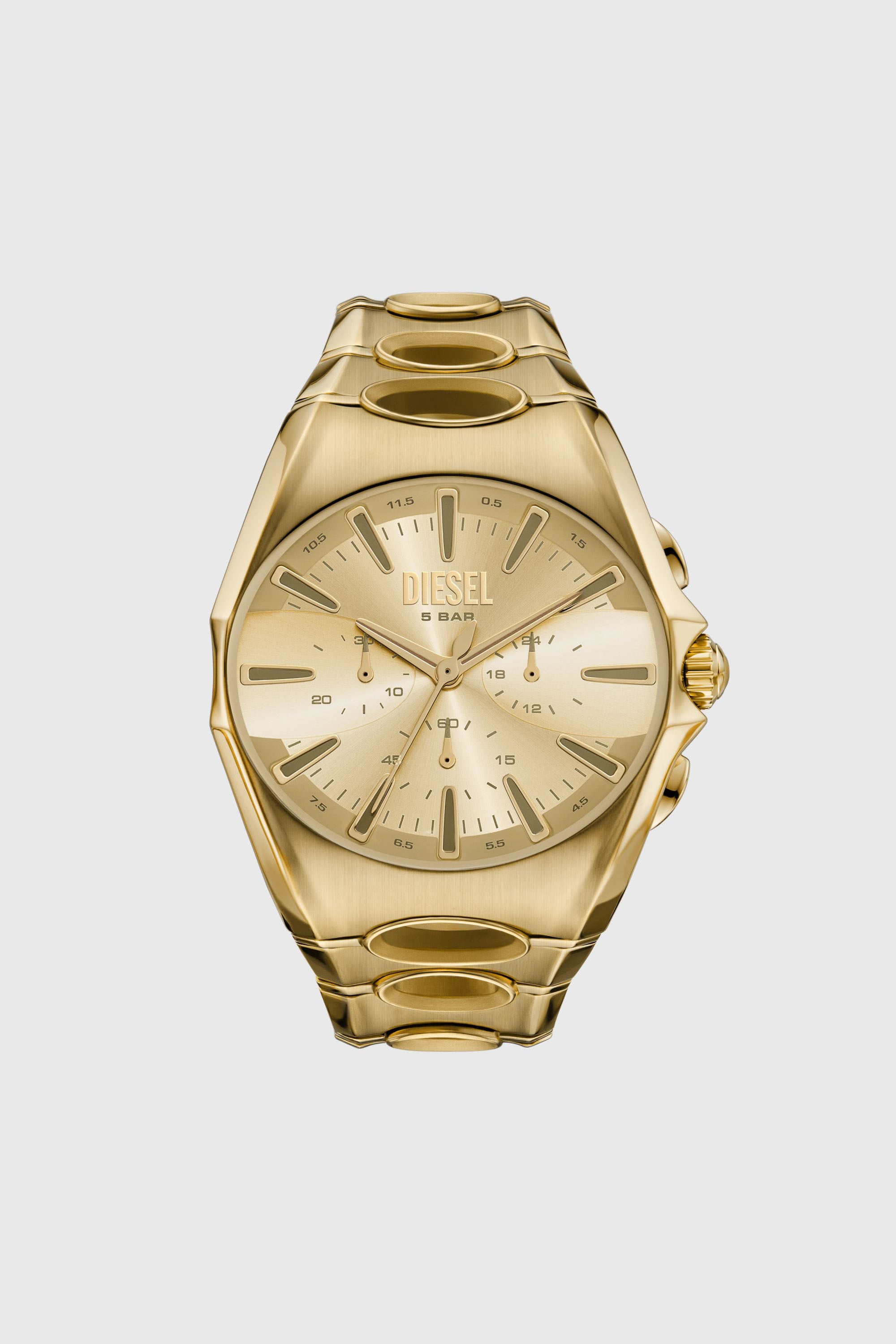 Diesel - DZ4695 WATCH, Montre D-Curve en acier inoxydable ton dor&eacute; Homme in Dor&eacute; - 1
