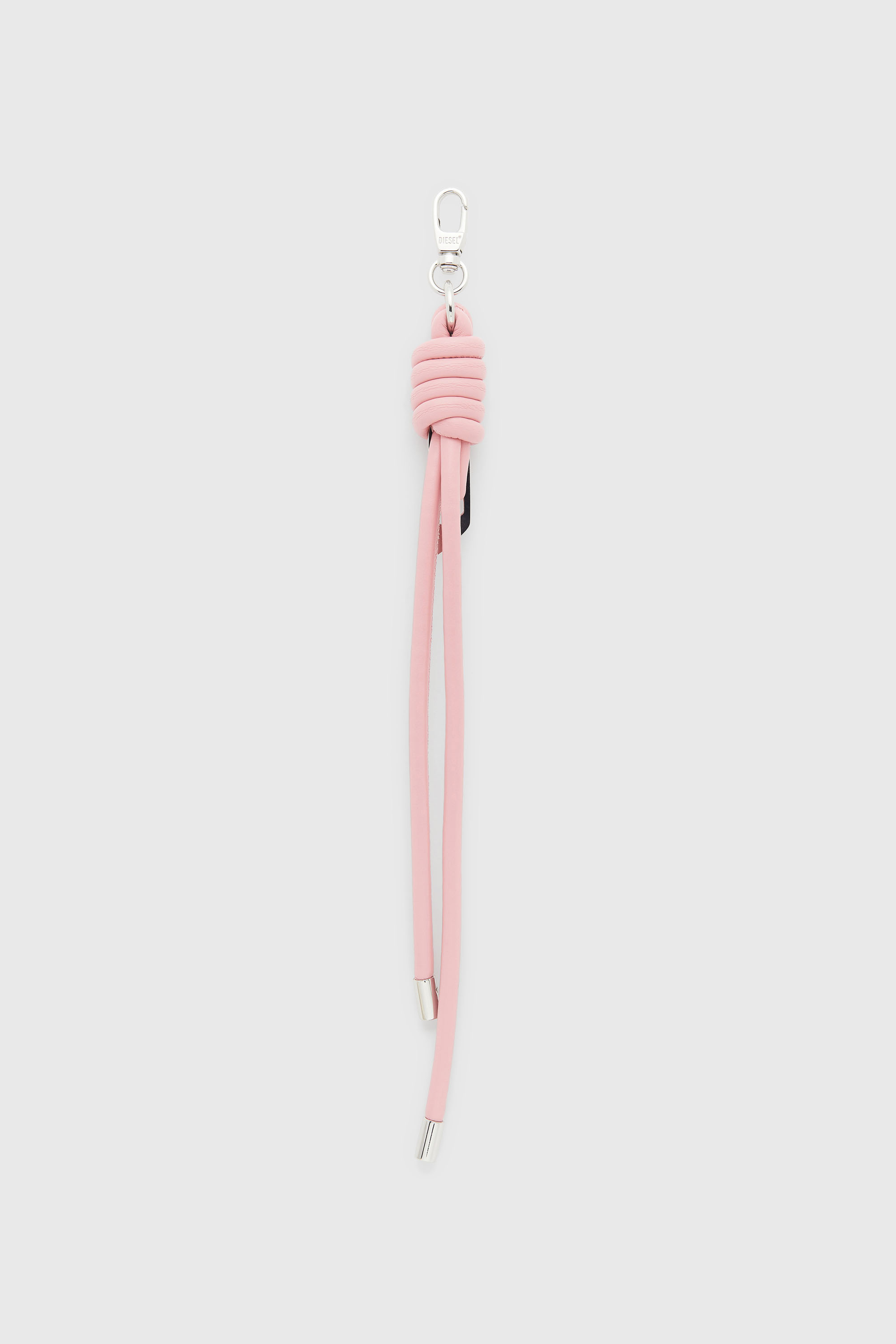 Diesel - ROPE I, Breloque &agrave; brides nou&eacute;es en m&eacute;tal et PU Mixte in Rose - 2