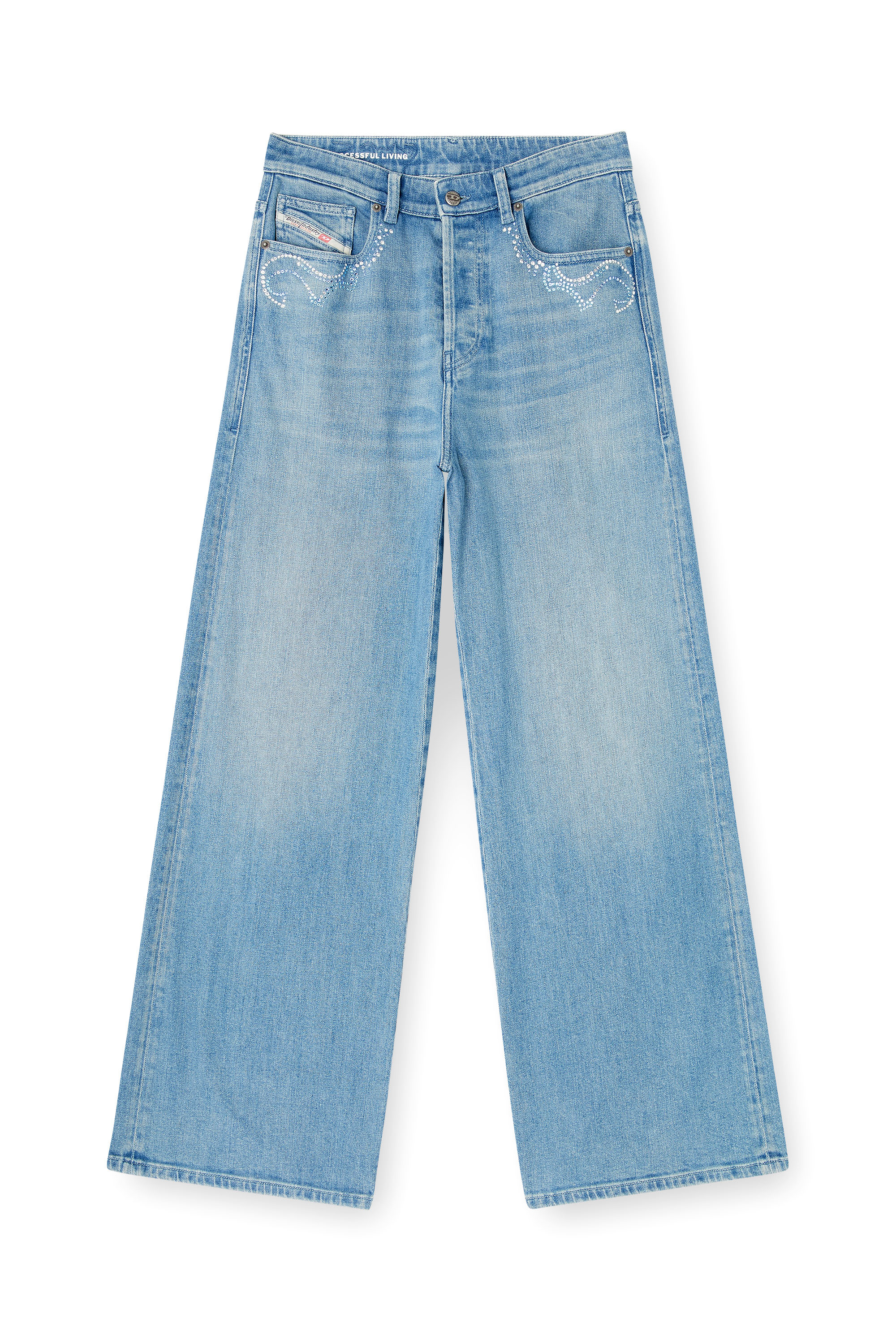 Diesel - Relaxed Jeans 1996 D-Sire 09Q18 Femme, Bleu moyen - Image 3