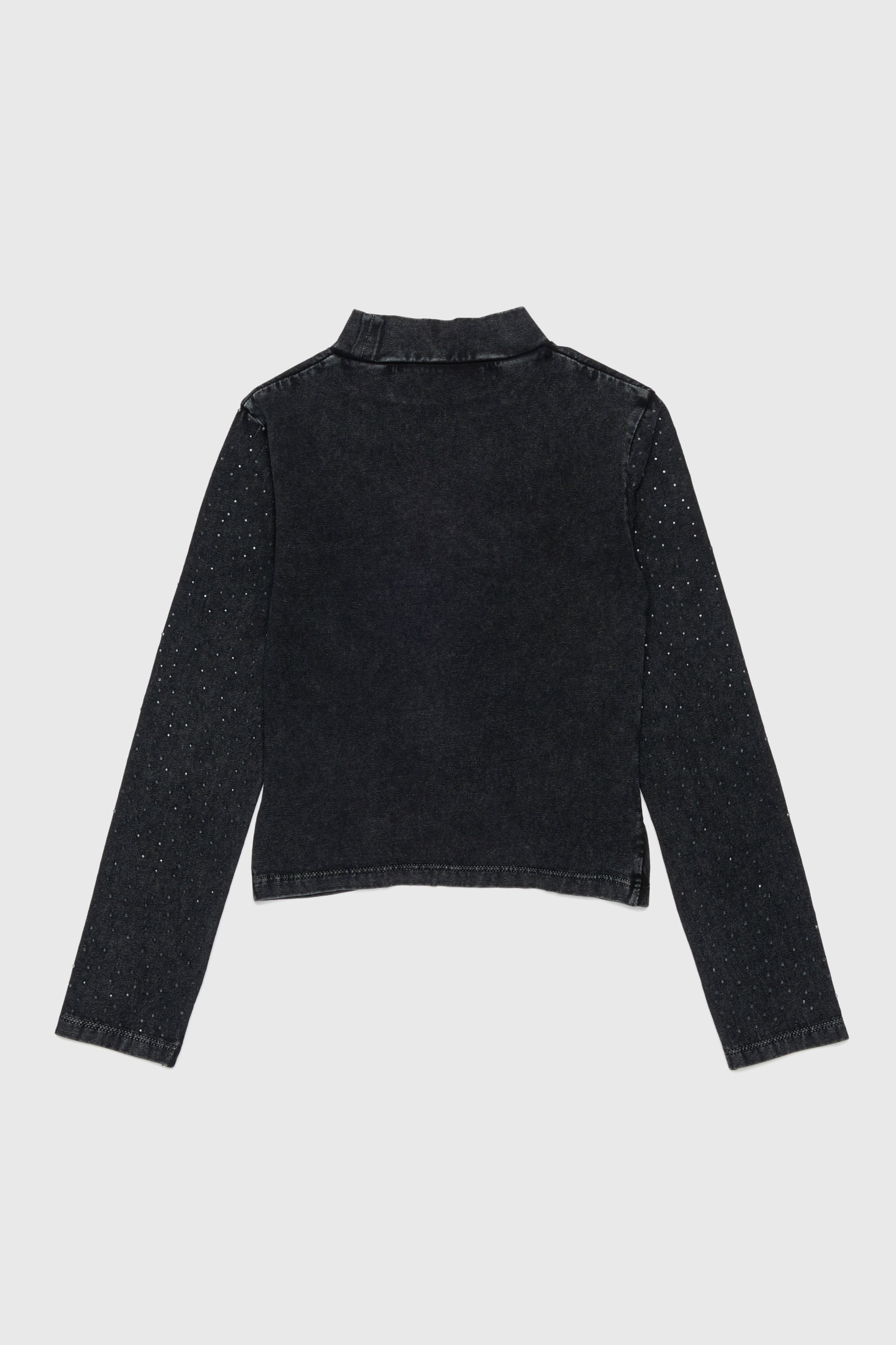 Diesel - TKNOT, Top &agrave; ourlet twist avec strass Femme in Noir - 2