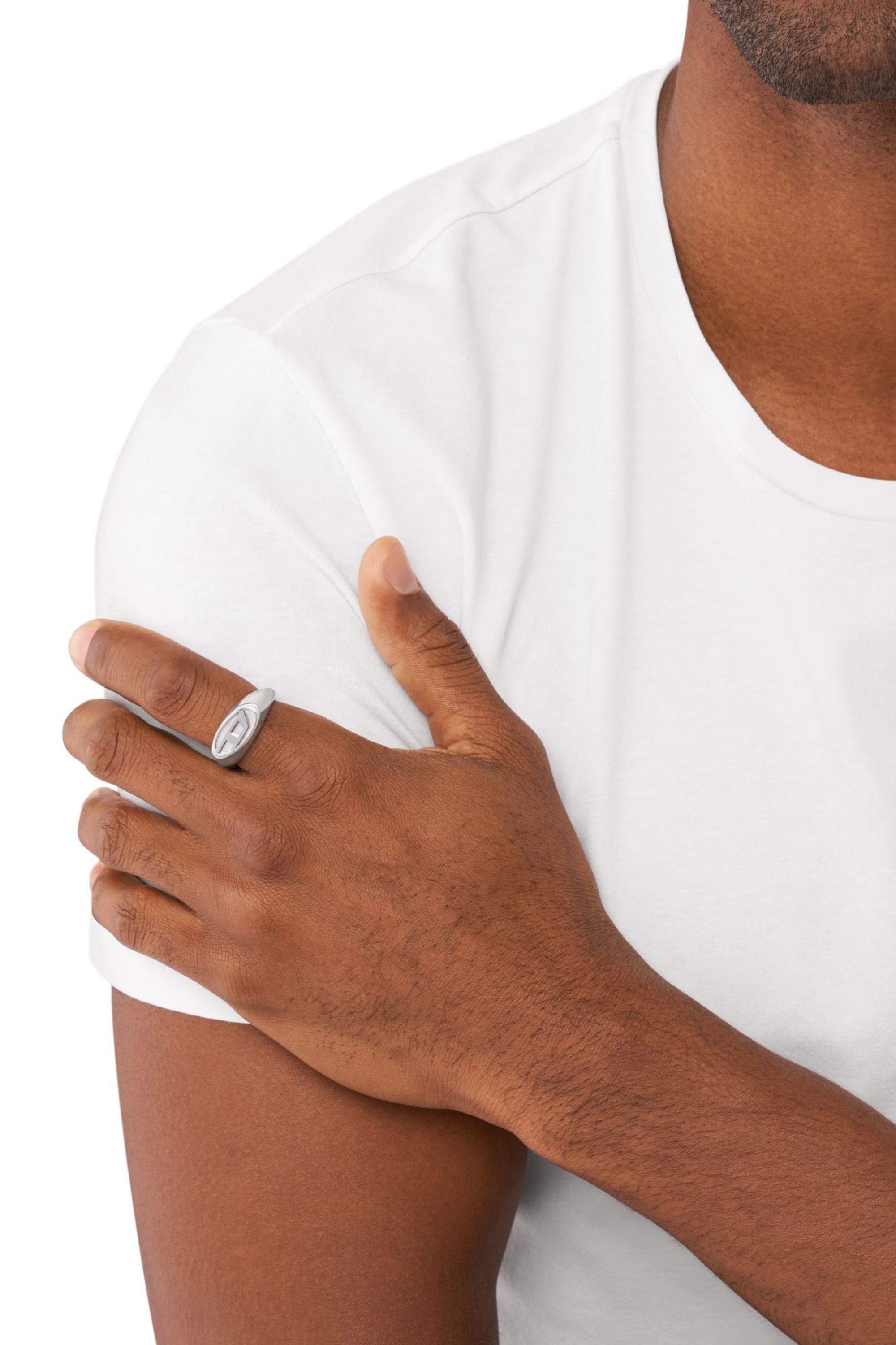 Diesel - DX1475, Bague en acier inoxydable Mixte in Gris argenté - 4