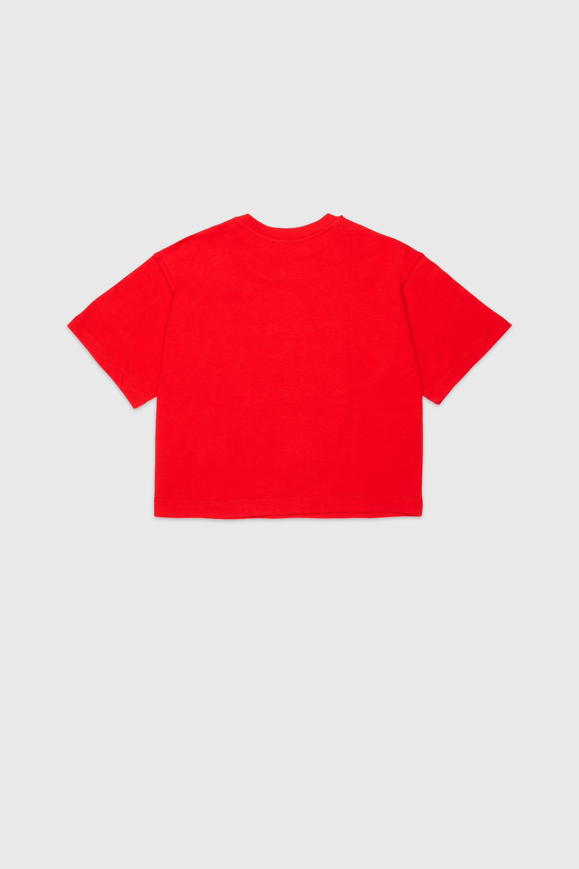 Diesel - TLIXIN, T-shirt cropped avec logo Oval D Femme in Rouge - 2