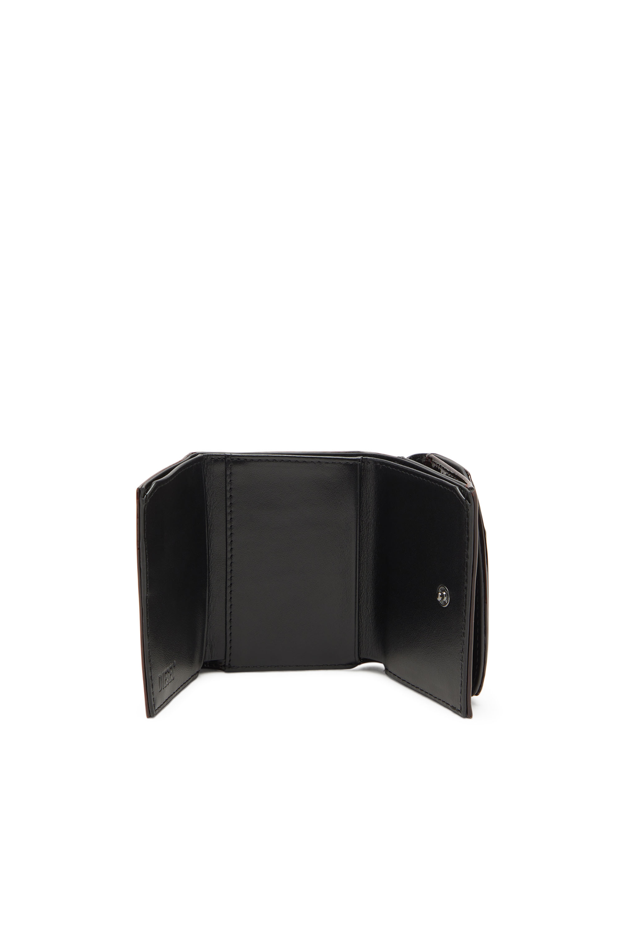 Diesel - 1DR  TRI FOLD COIN XS II, Portefeuille à trois rabats en PU liquide Femme in Rouge - 3