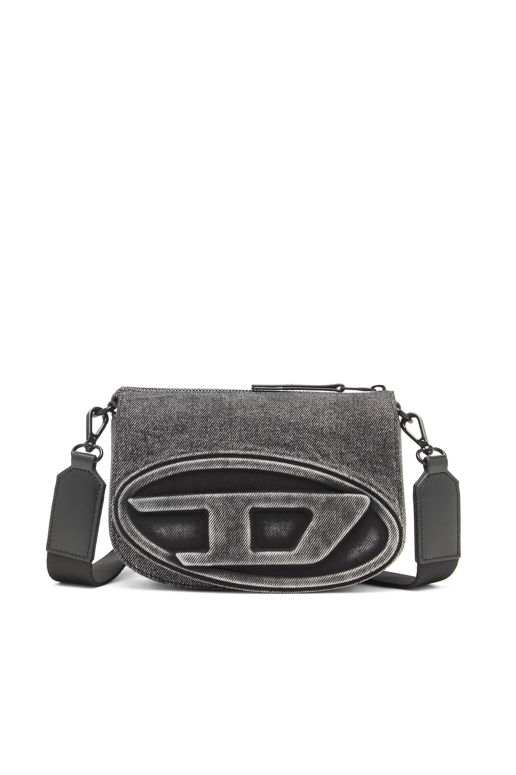 Diesel - 1DR CAMERA BAG, 1DR-Sac pour appareil photo en denim d&eacute;lav&eacute; Mixte in Gris - 1
