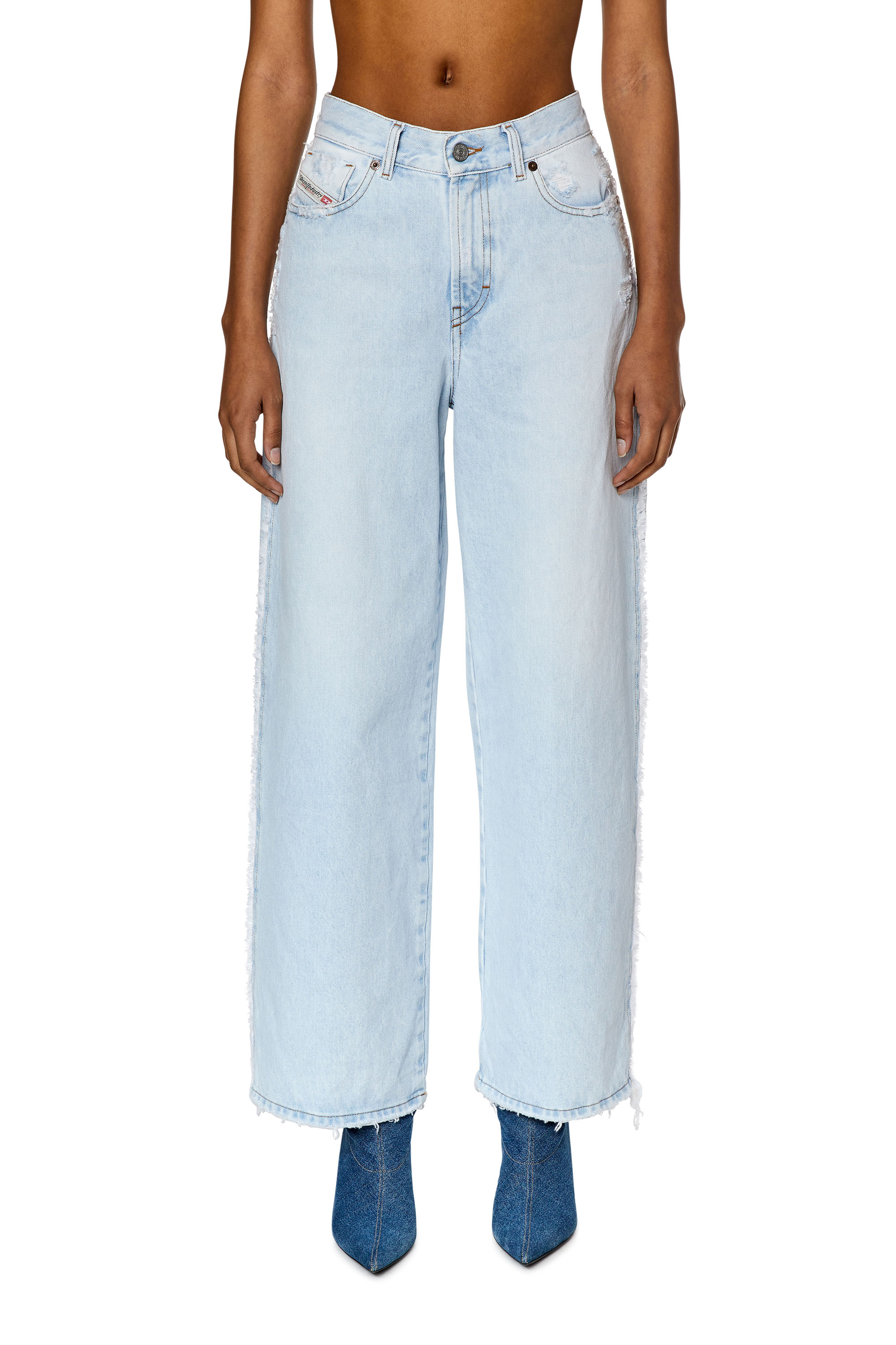 Diesel - 2000 Widee 007M7 Bootcut and Flare Jeans, Bleu Clair - Image 1