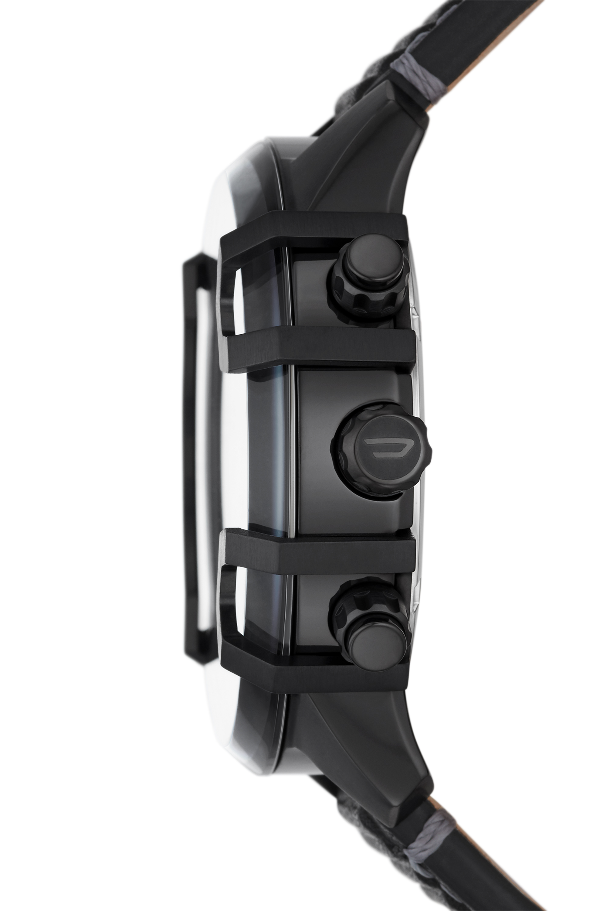 Diesel - DZ4576, Montre Griffed avec un bracelet en cuir Homme in Noir - 3