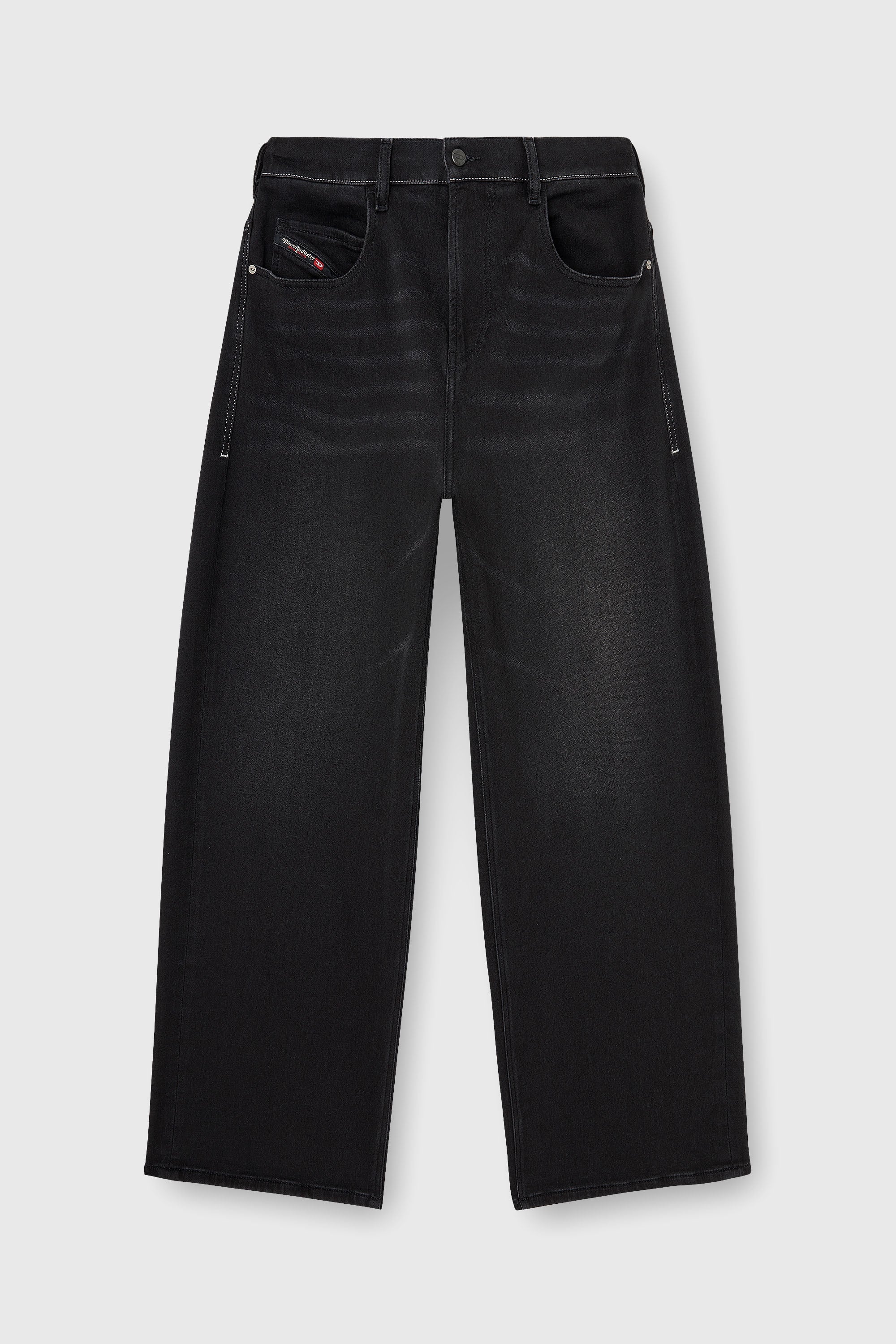 Diesel - Relaxed 2097 D-Enim-M Joggjeans&reg; 09P90 Mixte, Noir/Gris fonc&eacute; - Image 2