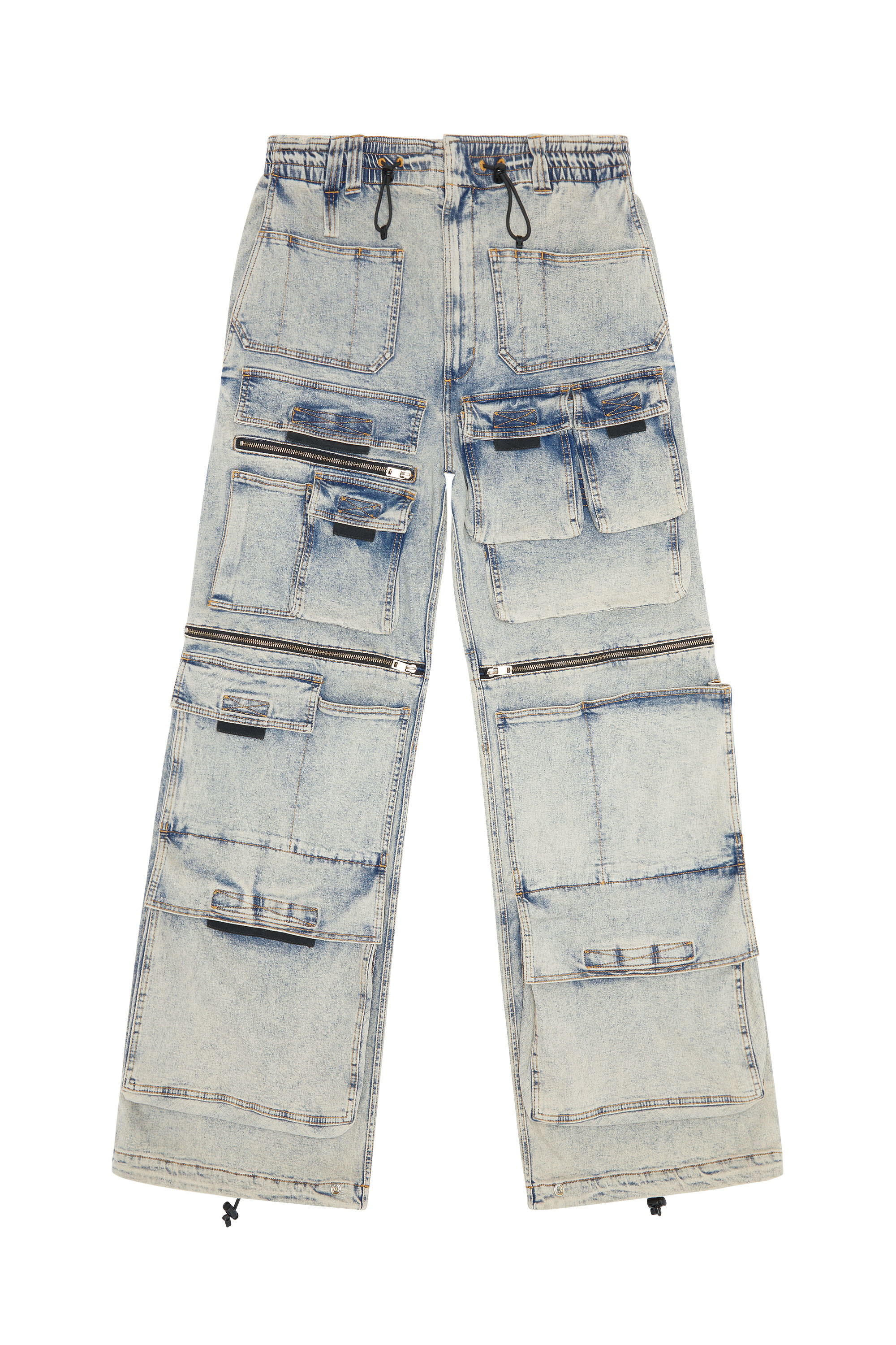 Diesel - Straight Jeans D-Onlypockets 09F12, Bleu moyen - Image 7