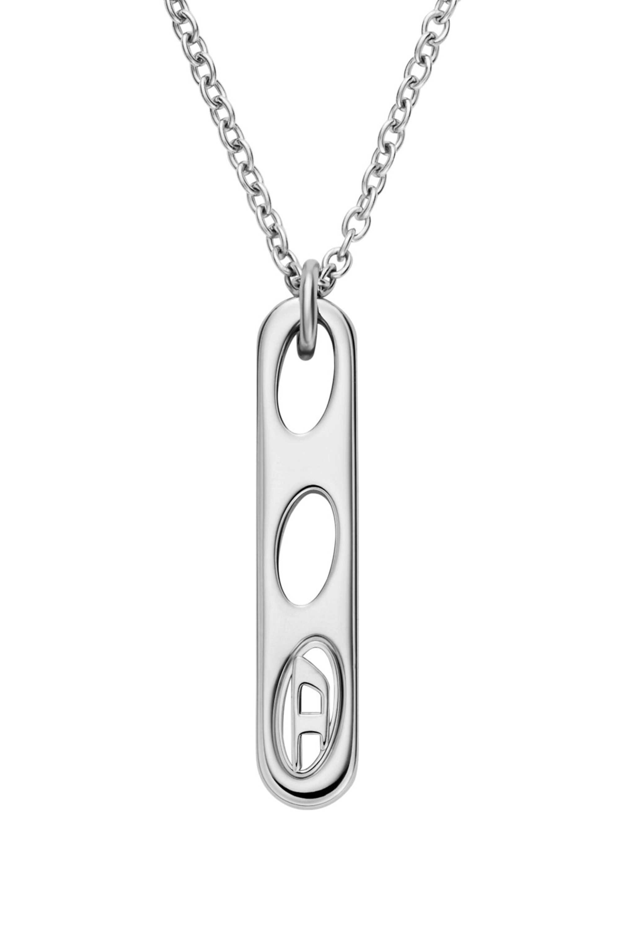 Diesel - DX166240 JEWELLERY, Collier pendentif en acier inoxydable Mixte in Gris argent&eacute; - 2