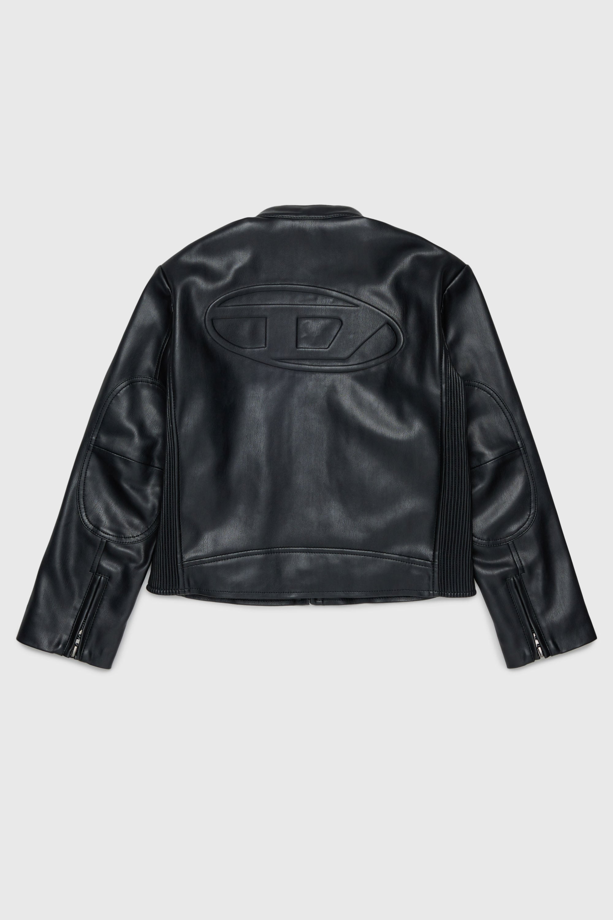 Diesel - JEMBY, Veste biker avec logo Oval D emboss&eacute; Homme in Noir - 2