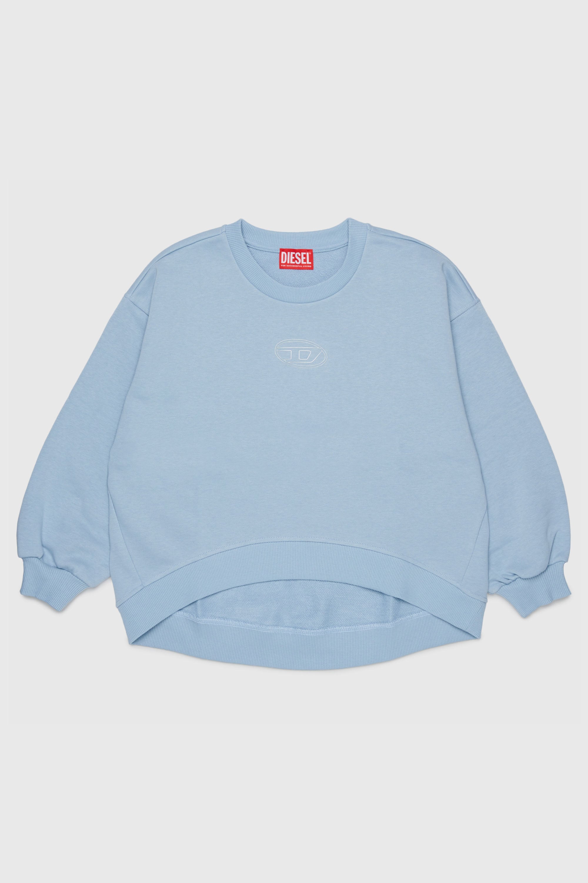 Diesel - SALILLY, Sweat-shirt avec logo Oval D Femme in Bleu - 1